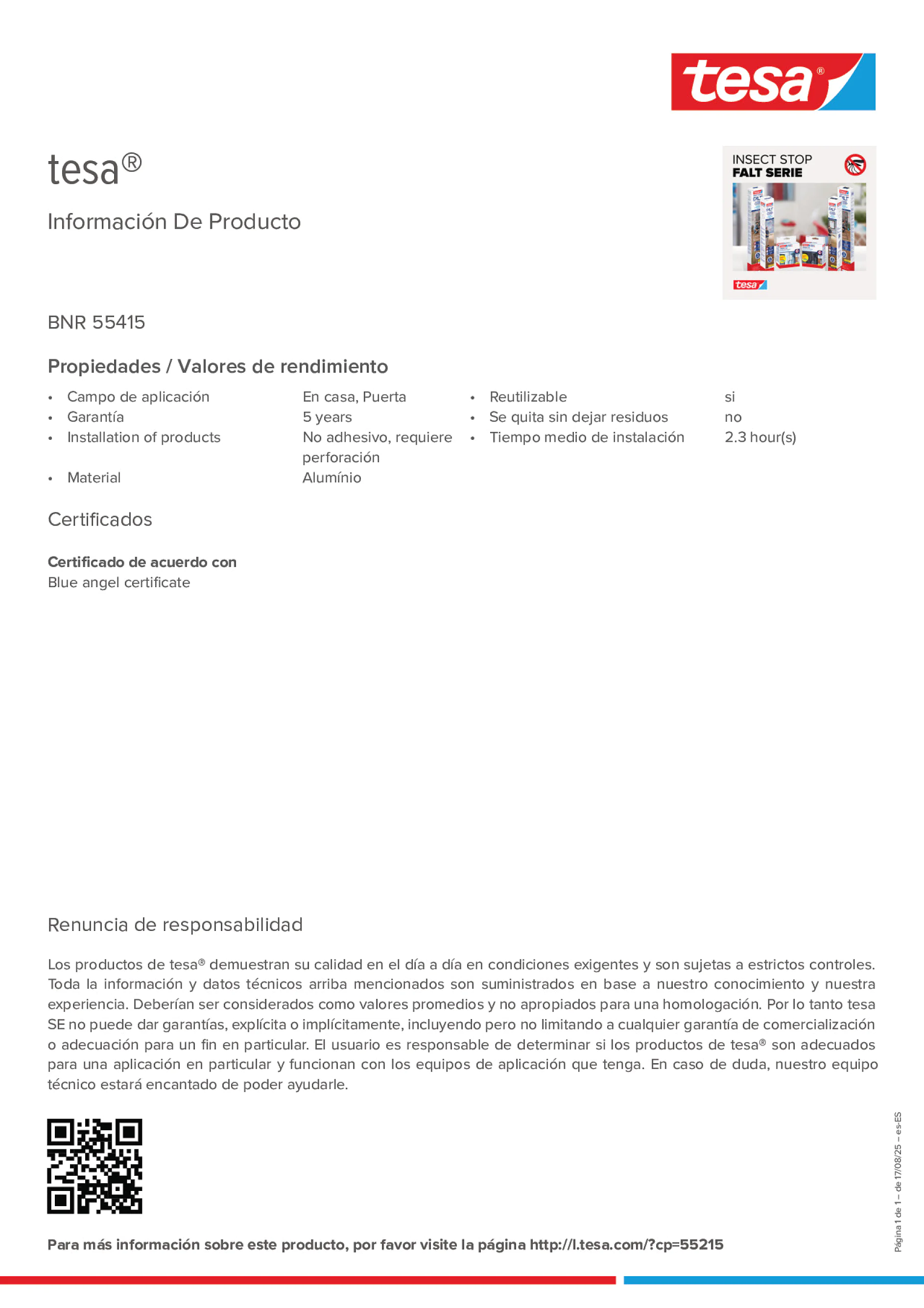 Product information_tesa® 55415_es-ES