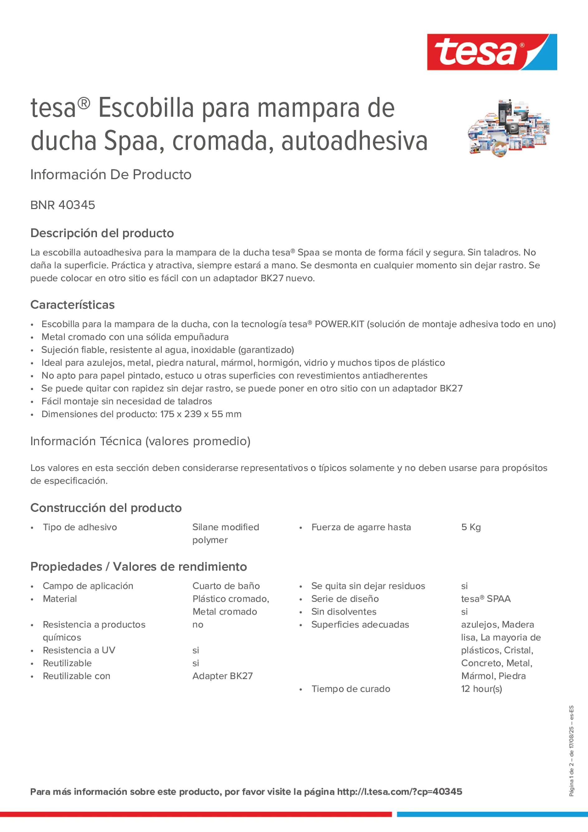 Product information_tesa® 40345_es-ES