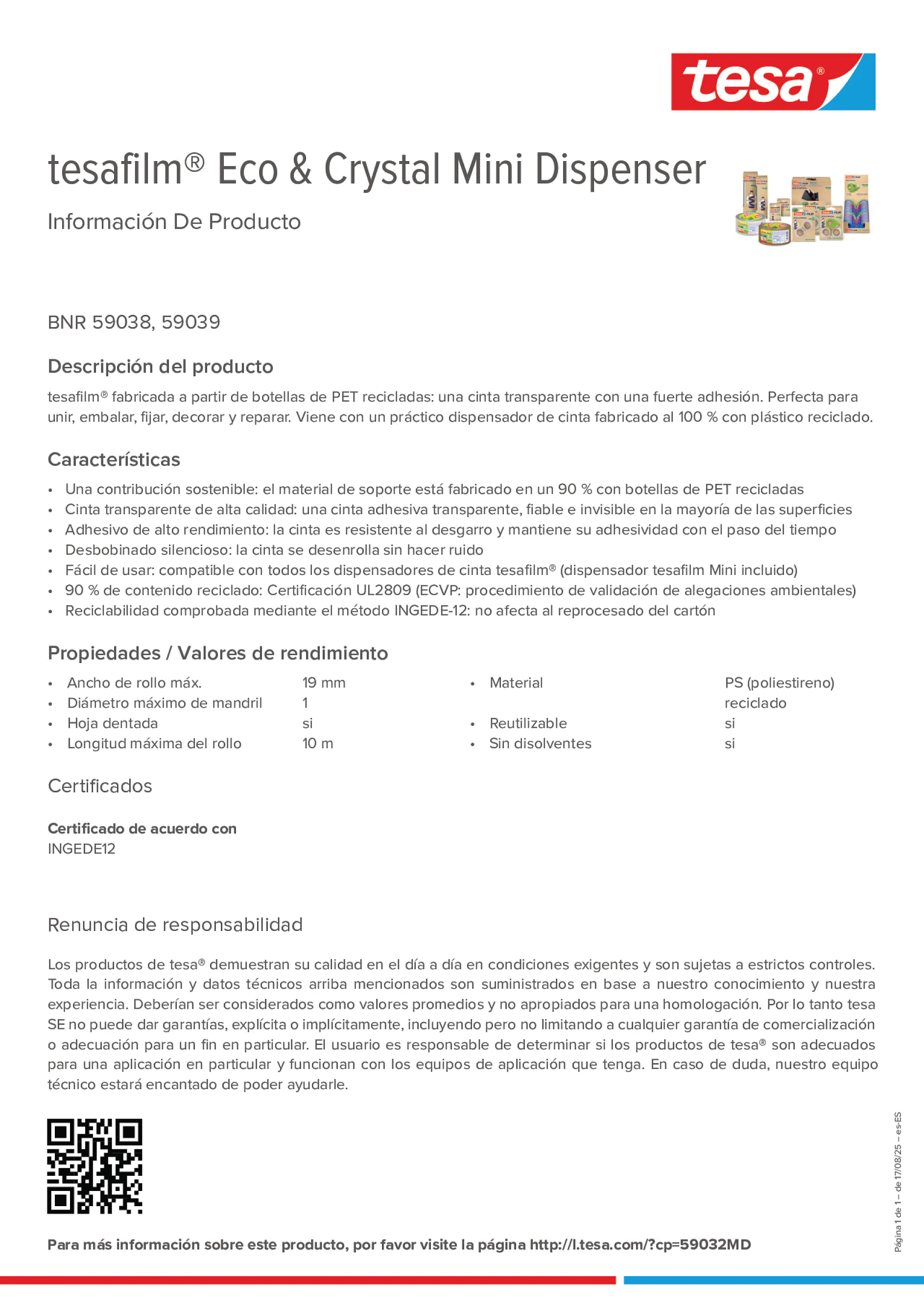 Product information_tesafilm® 59038_es-ES