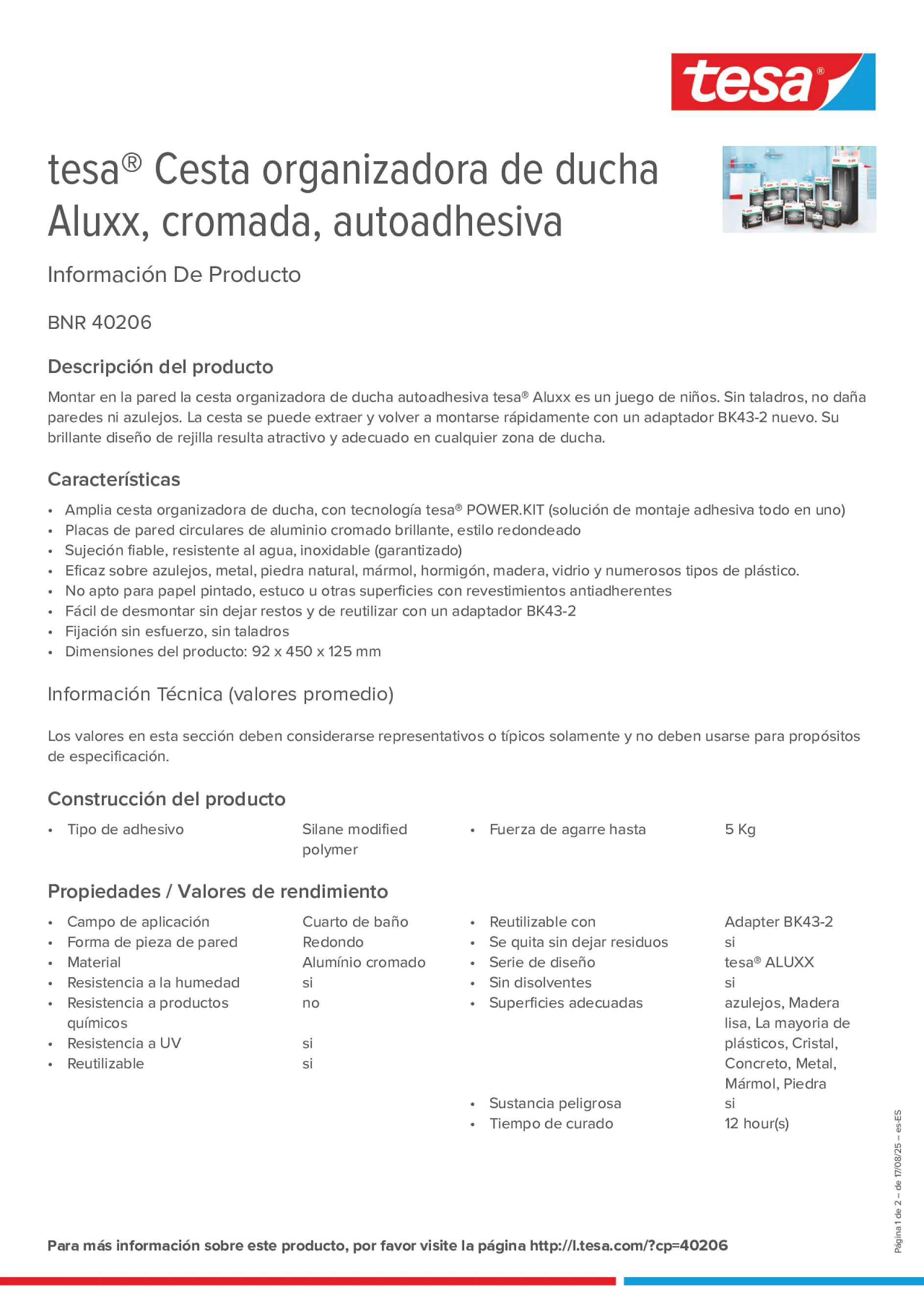 Product information_tesa® 40206_es-ES