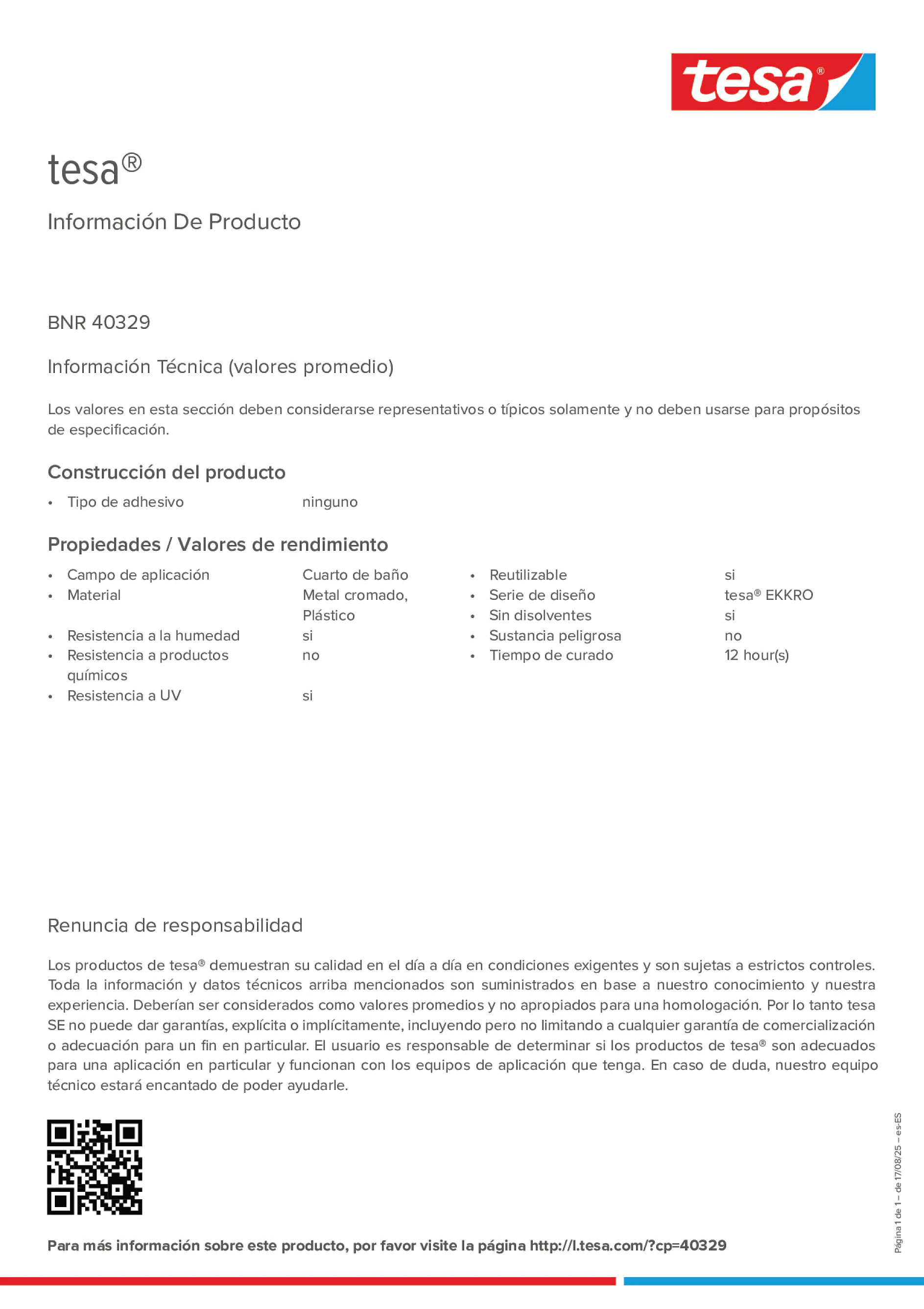 Product information_tesa® 40329_es-ES