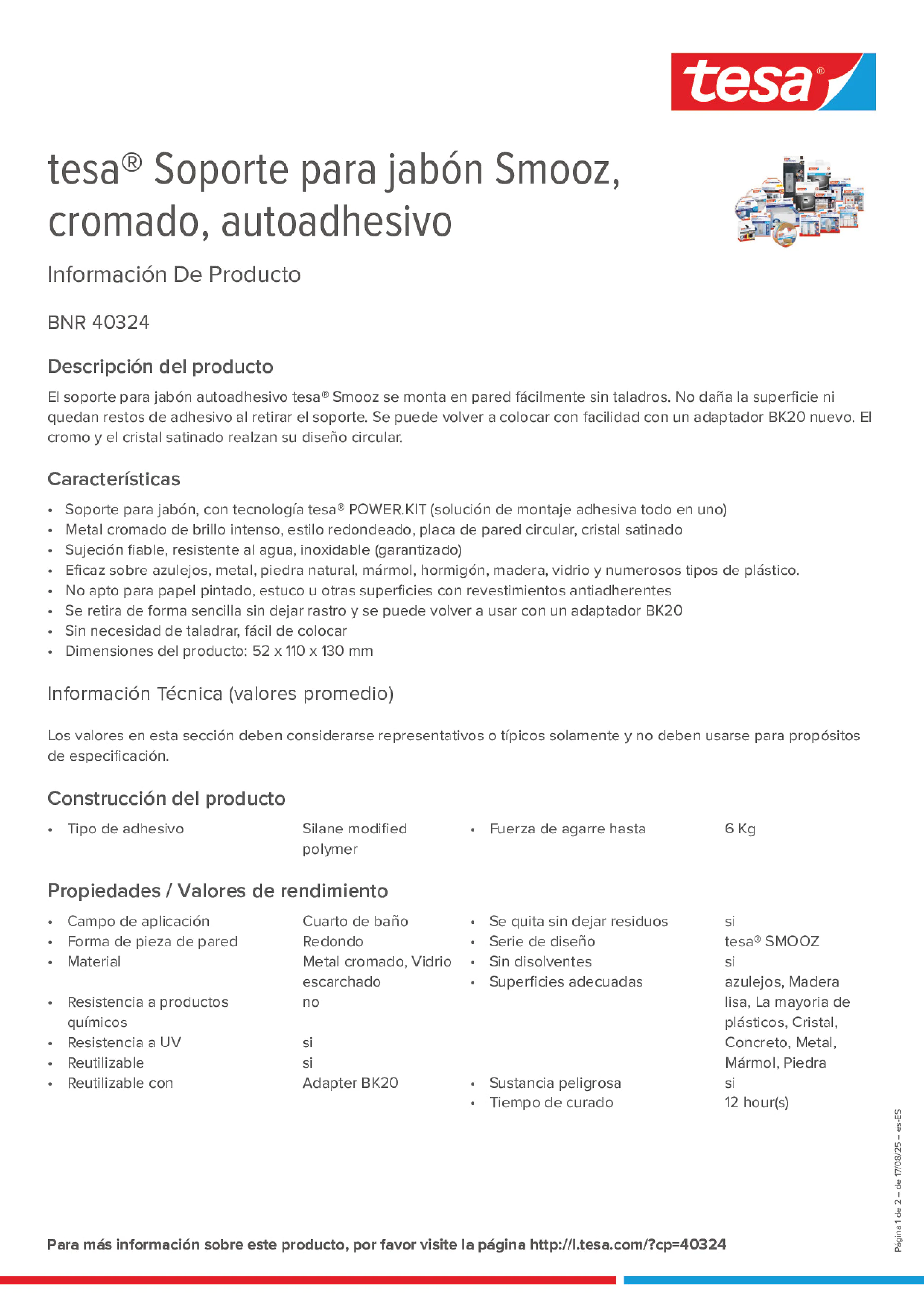 Product information_tesa® 40324_es-ES