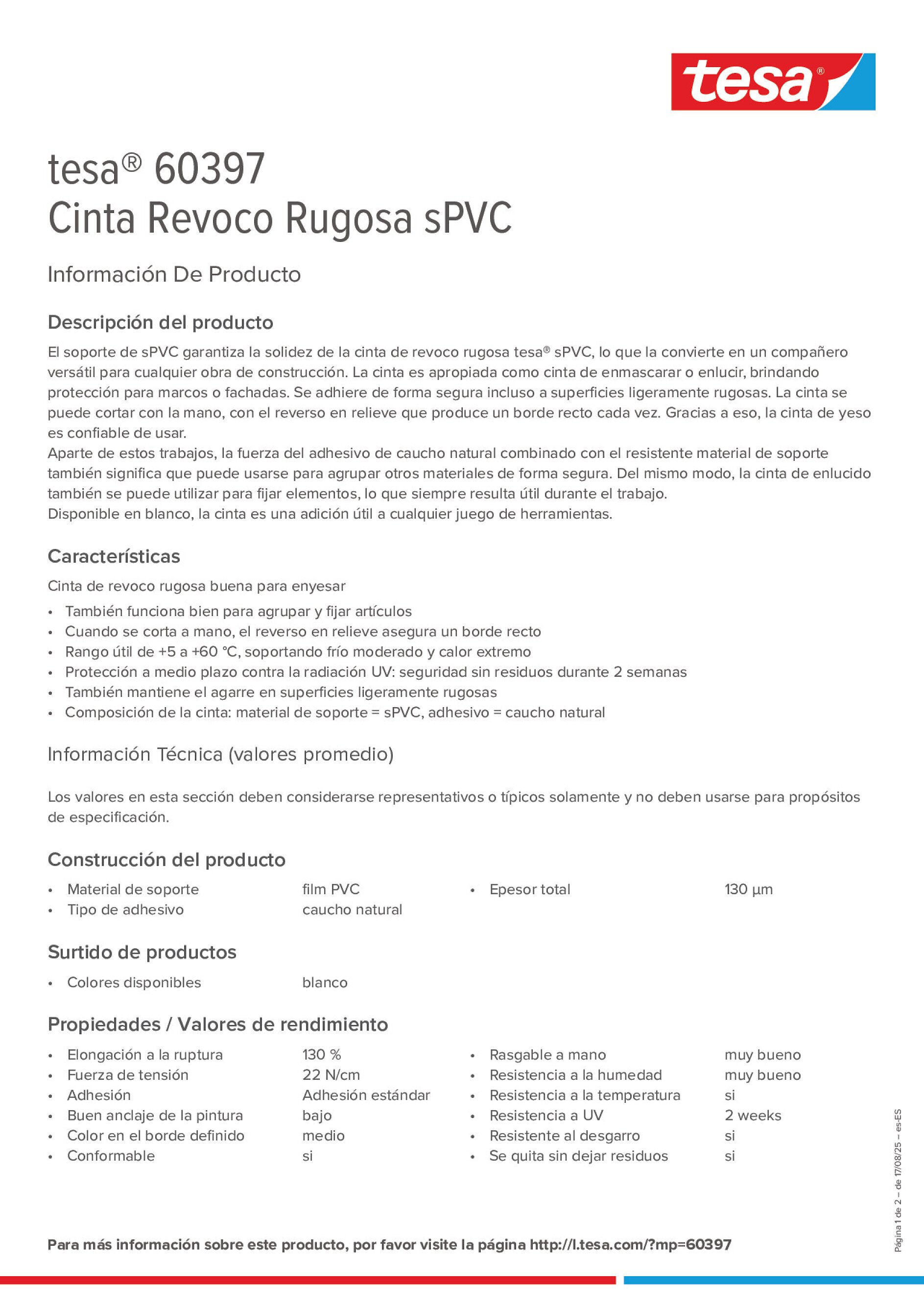 Product information_tesa® 60397_es-ES
