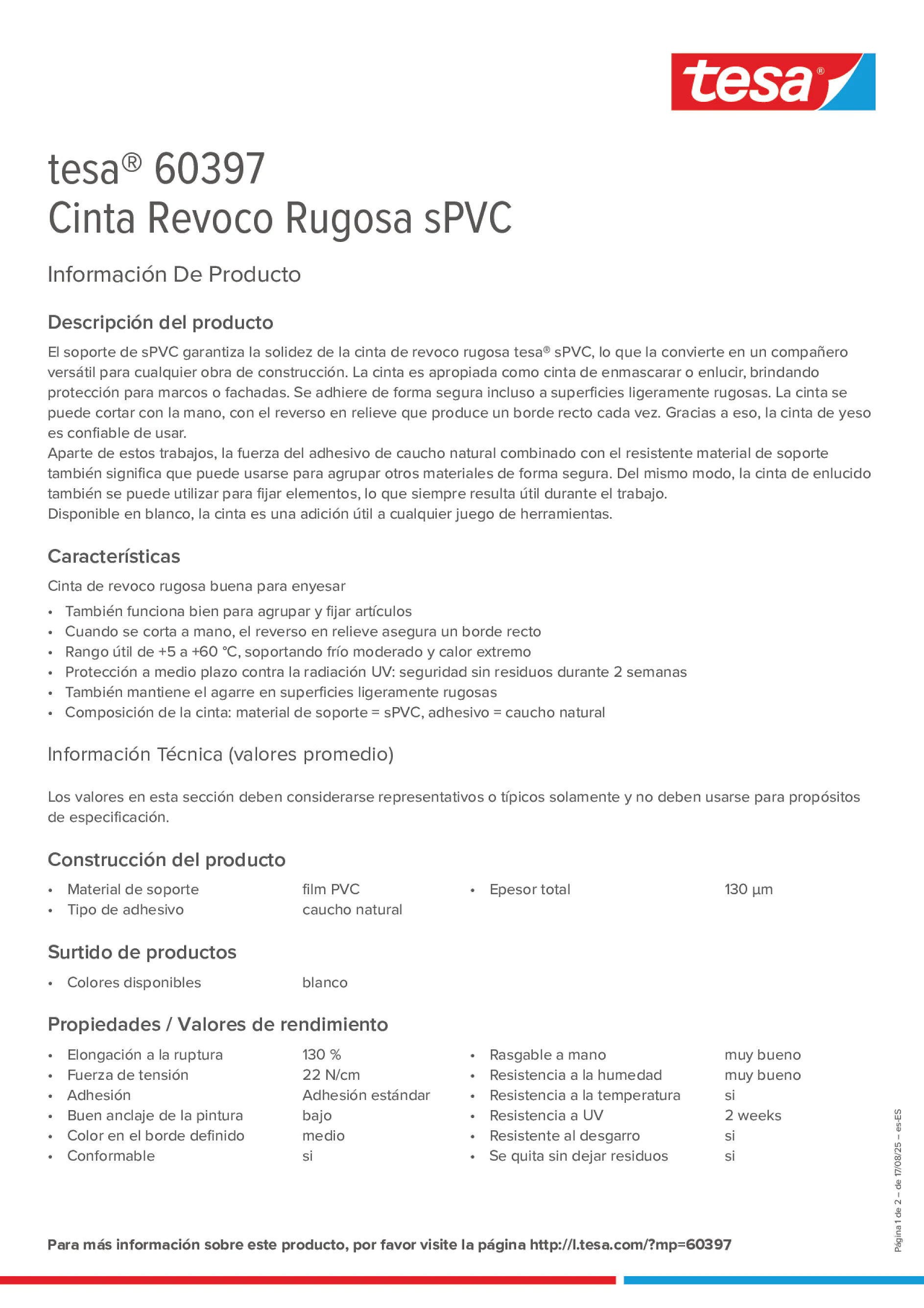 Product information_tesa® 60397_es-ES