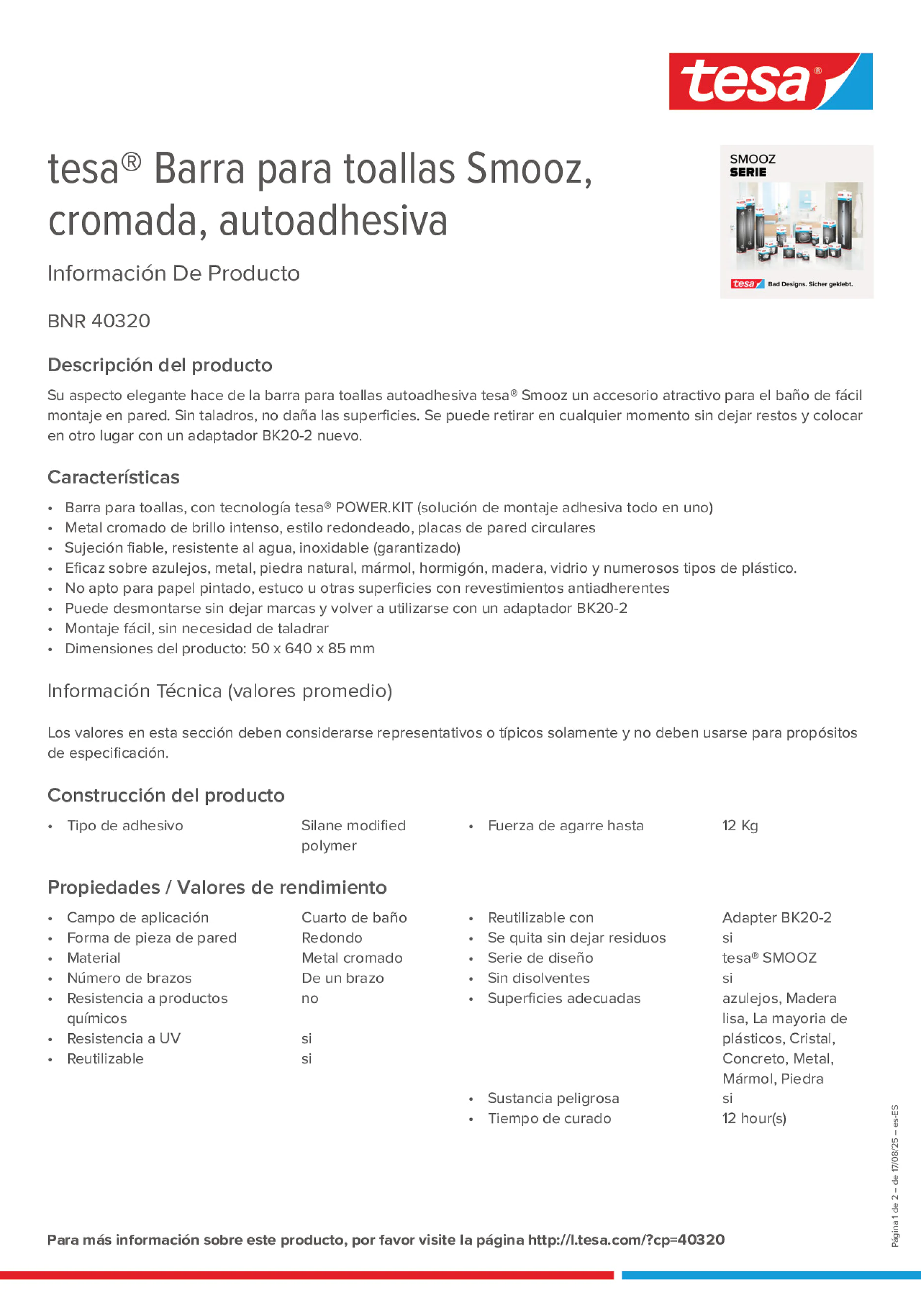 Product information_tesa® 40320_es-ES