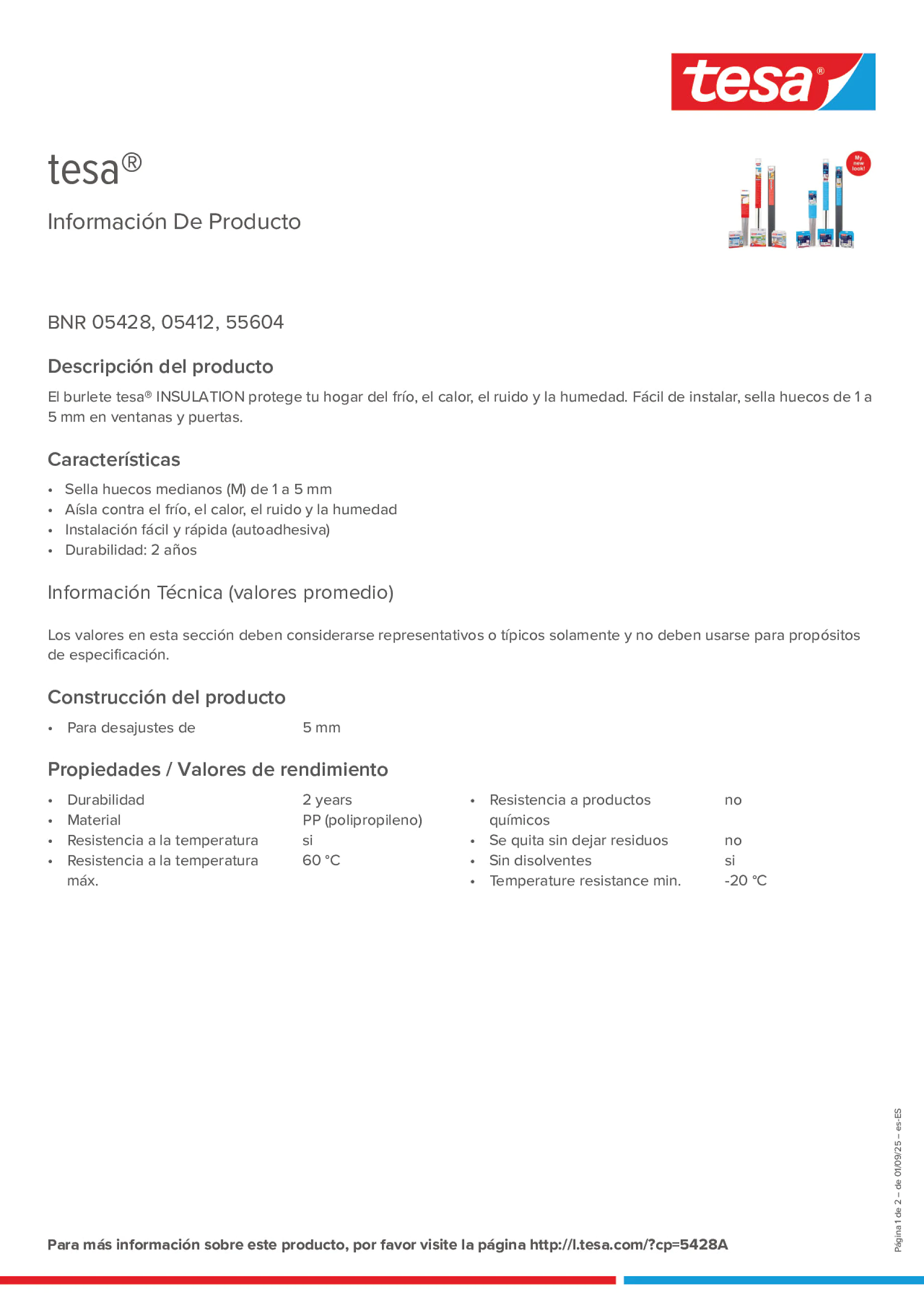 Product information_tesa® 05428_es-ES