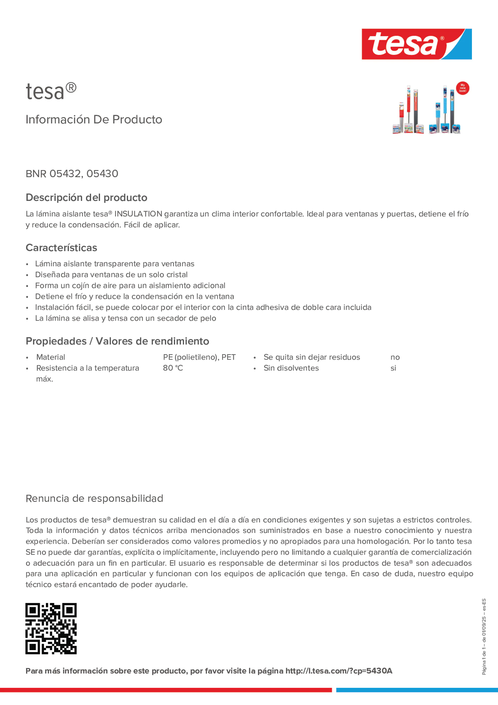 Product information_tesa® 05432_es-ES