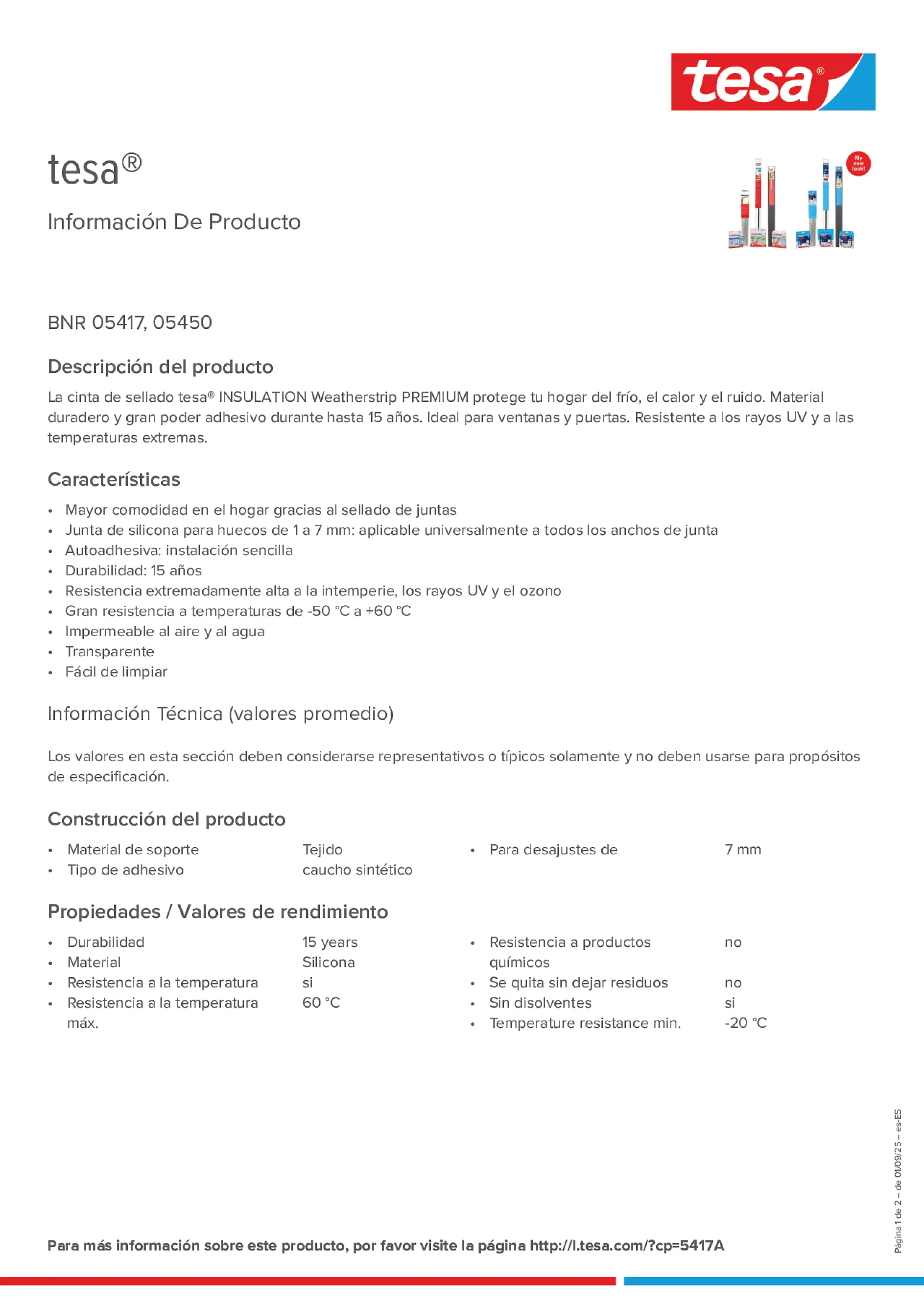 Product information_tesa® 05417_es-ES