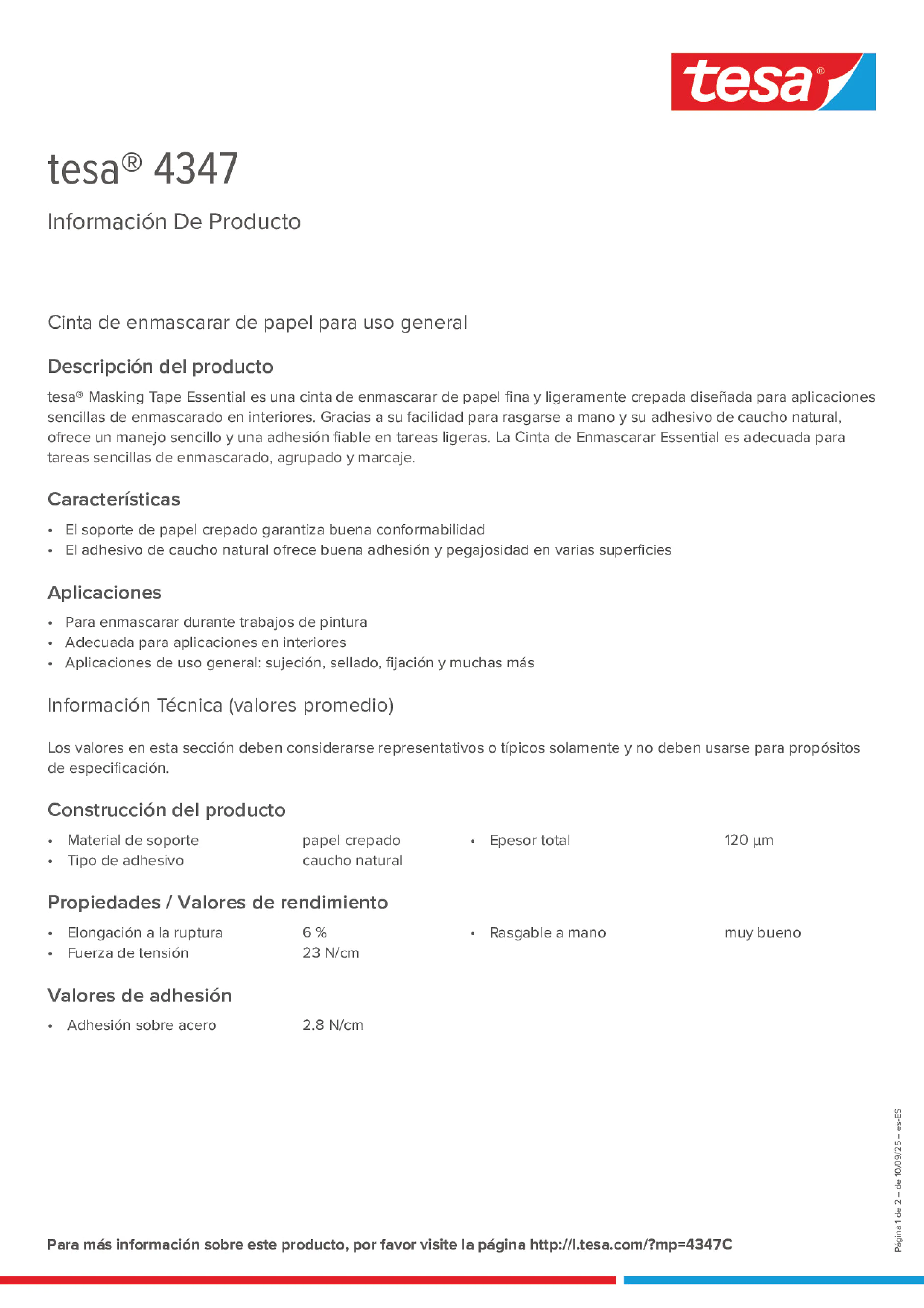 Product information_tesa® 04347_es-ES