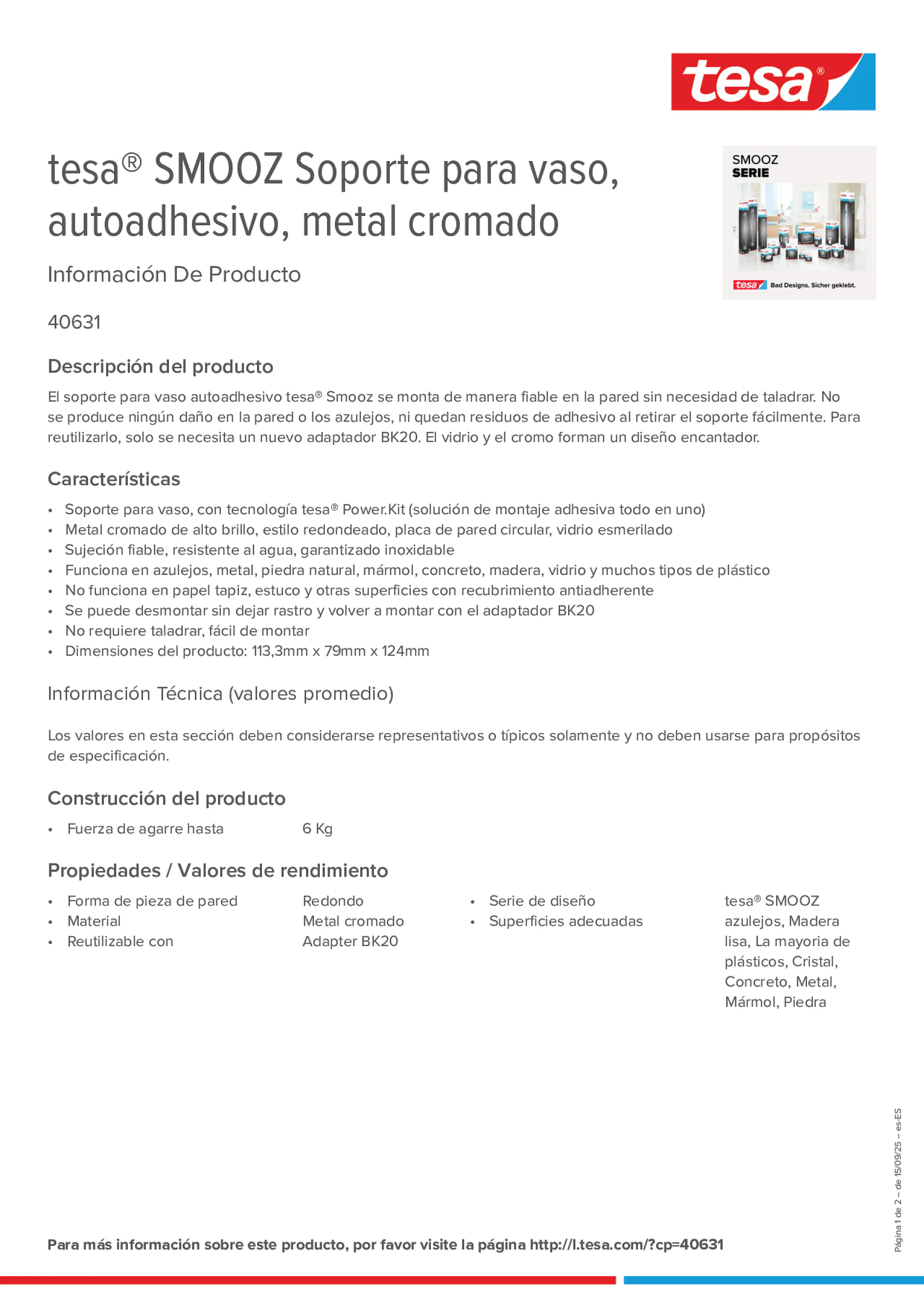 Product information_tesa® 40631_es-ES