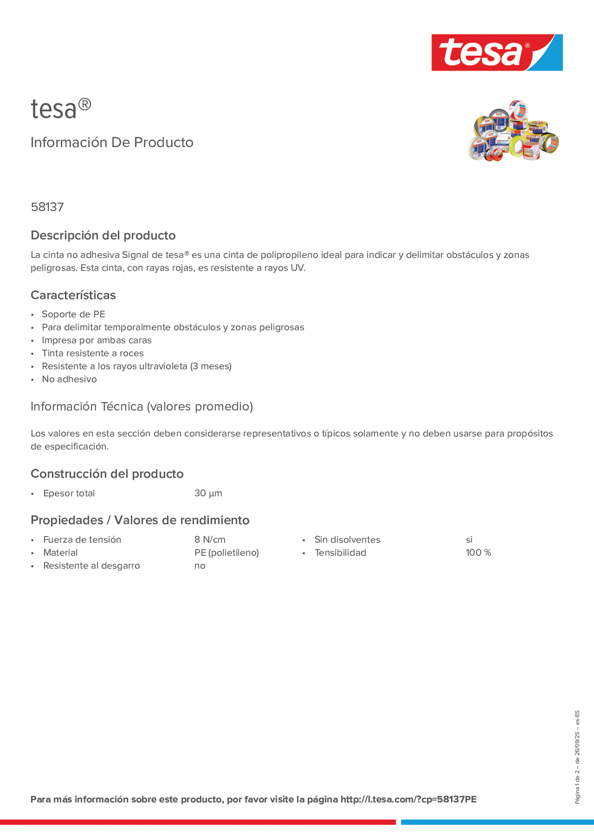 Product information_tesa® 58137_es-ES
