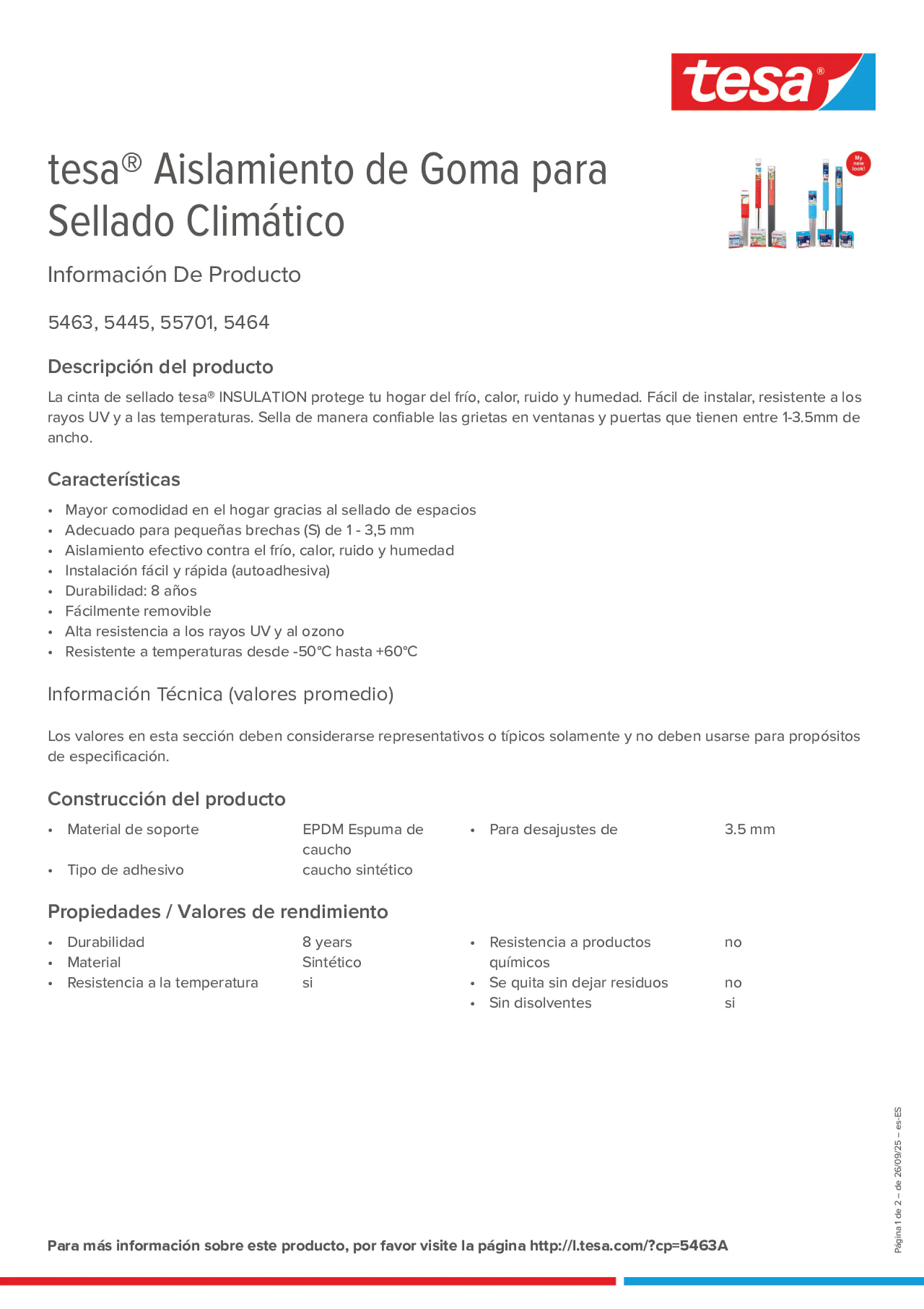 Product information_tesa® 05463_es-ES