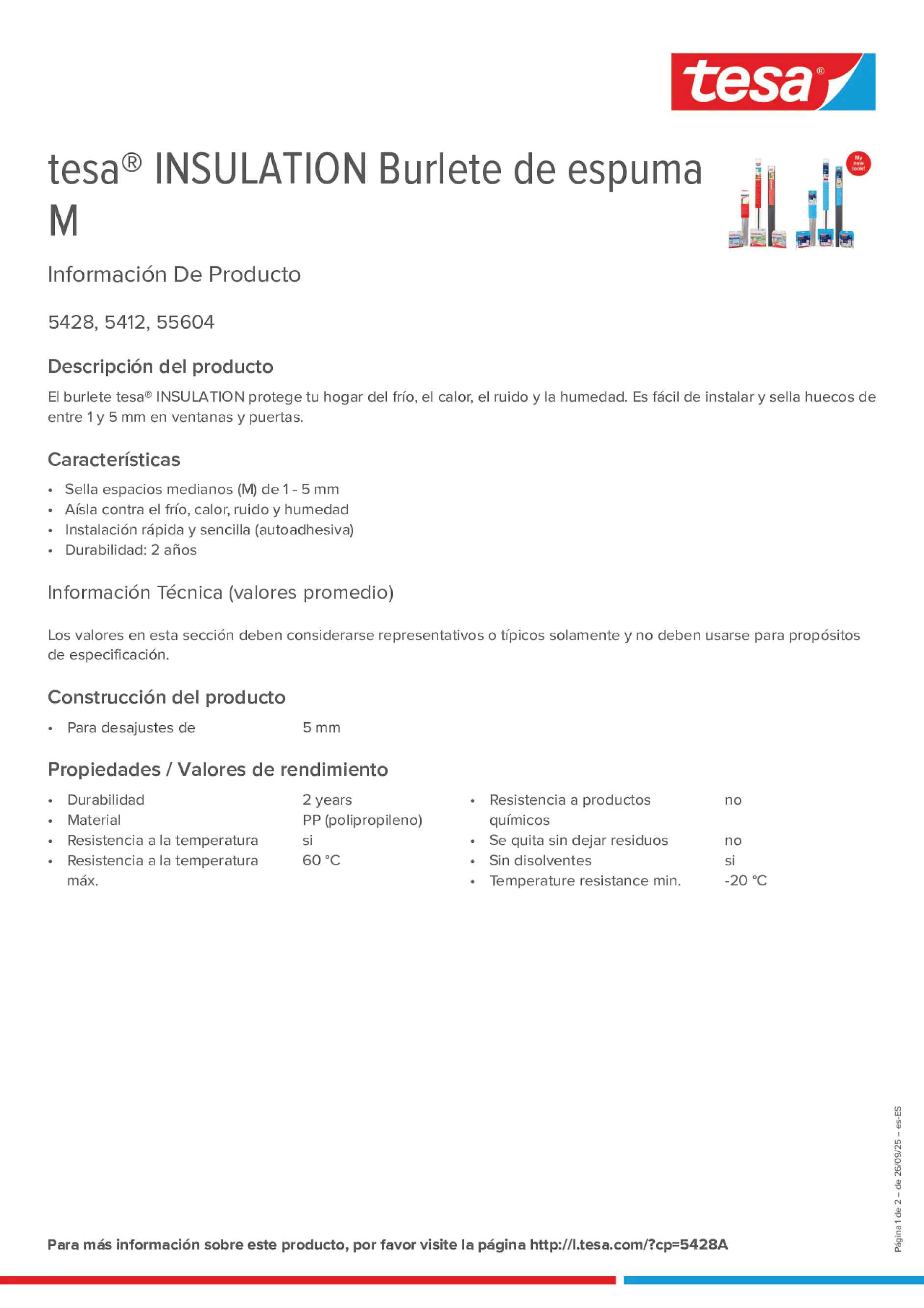 Product information_tesa® 05428_es-ES