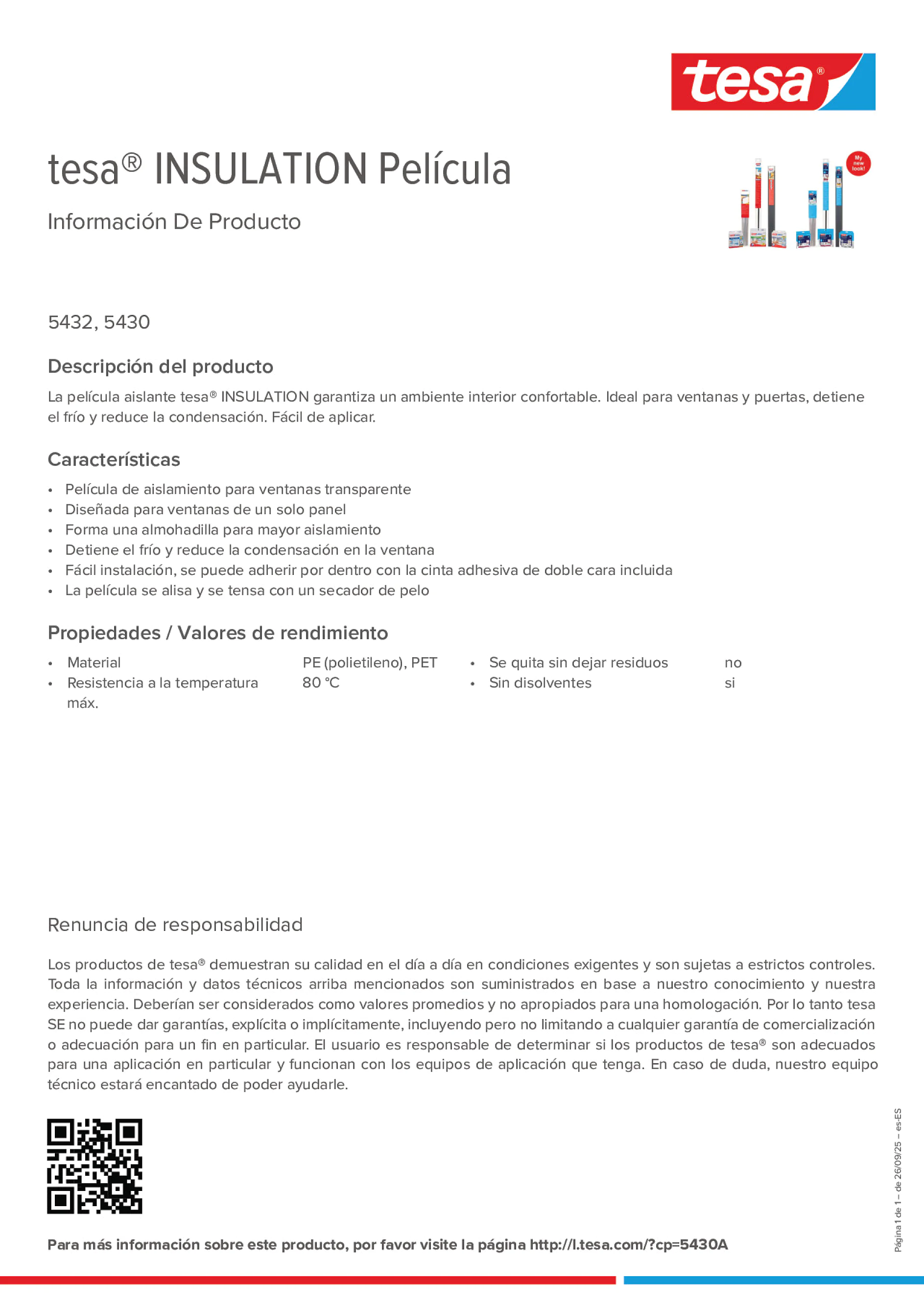 Product information_tesa® 05432_es-ES