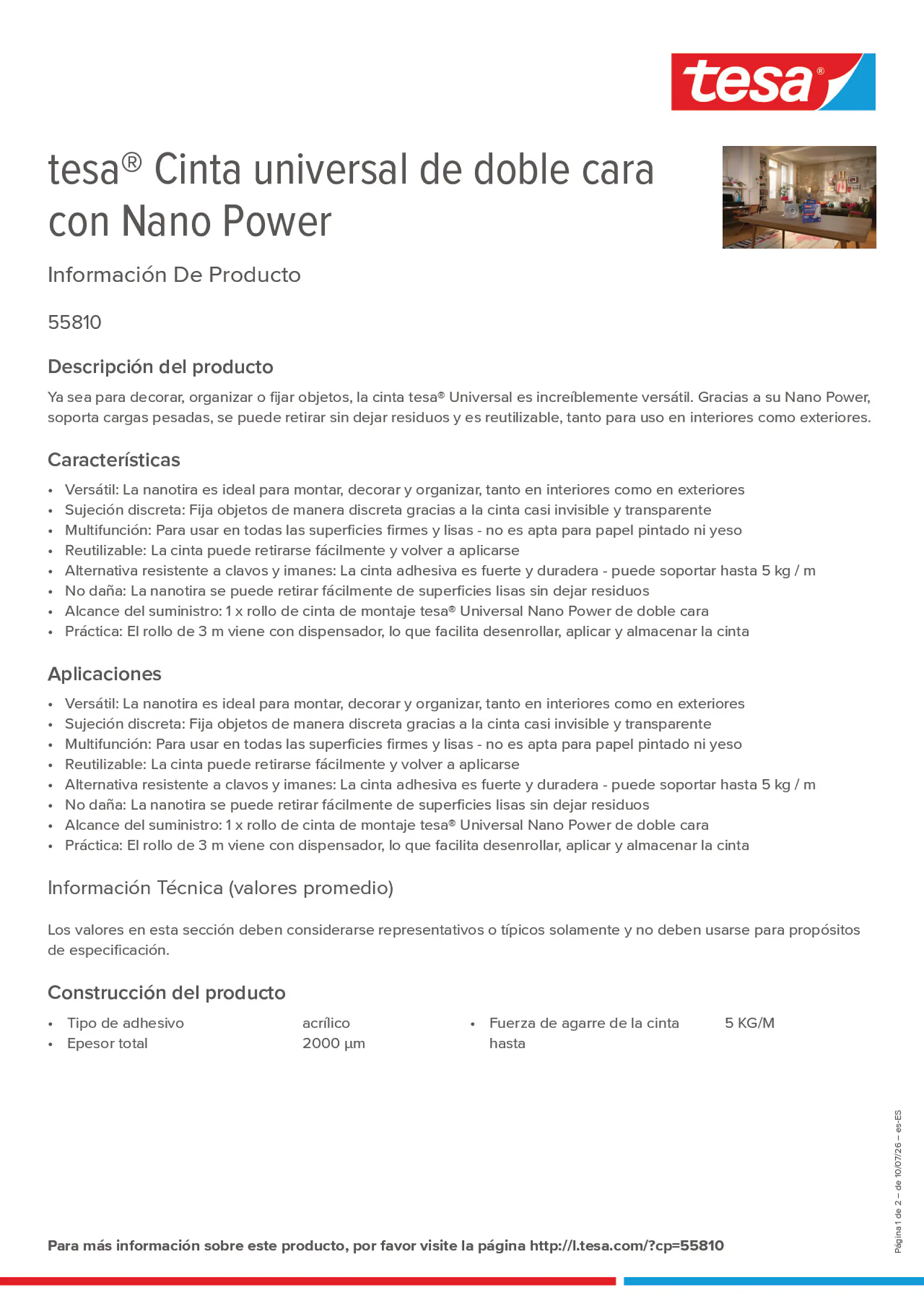 Product information_tesa® 55810_es-ES
