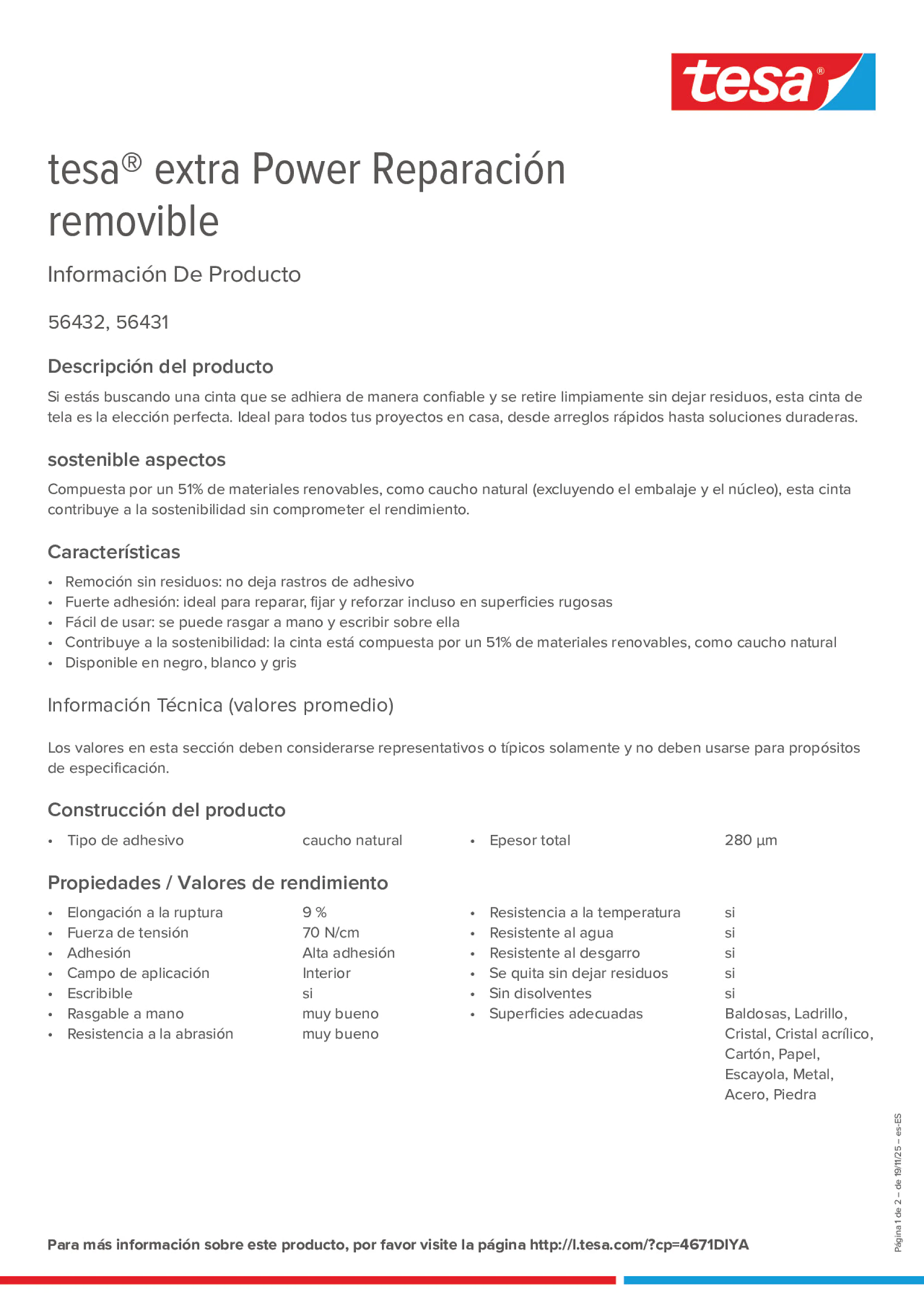 Product information_tesa® extra Power 56432_es-ES