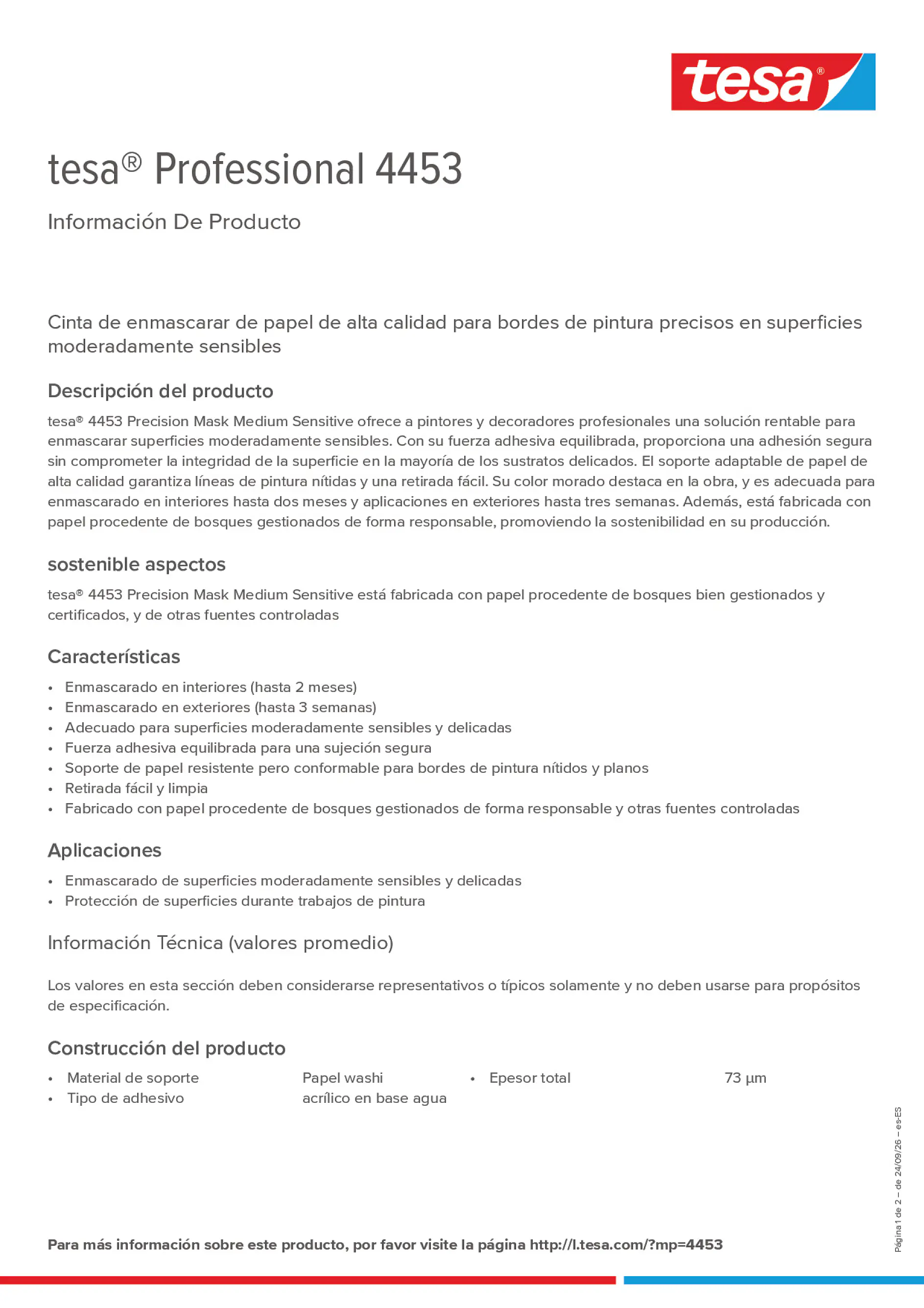 Product information_tesa® Professional 04453_es-ES