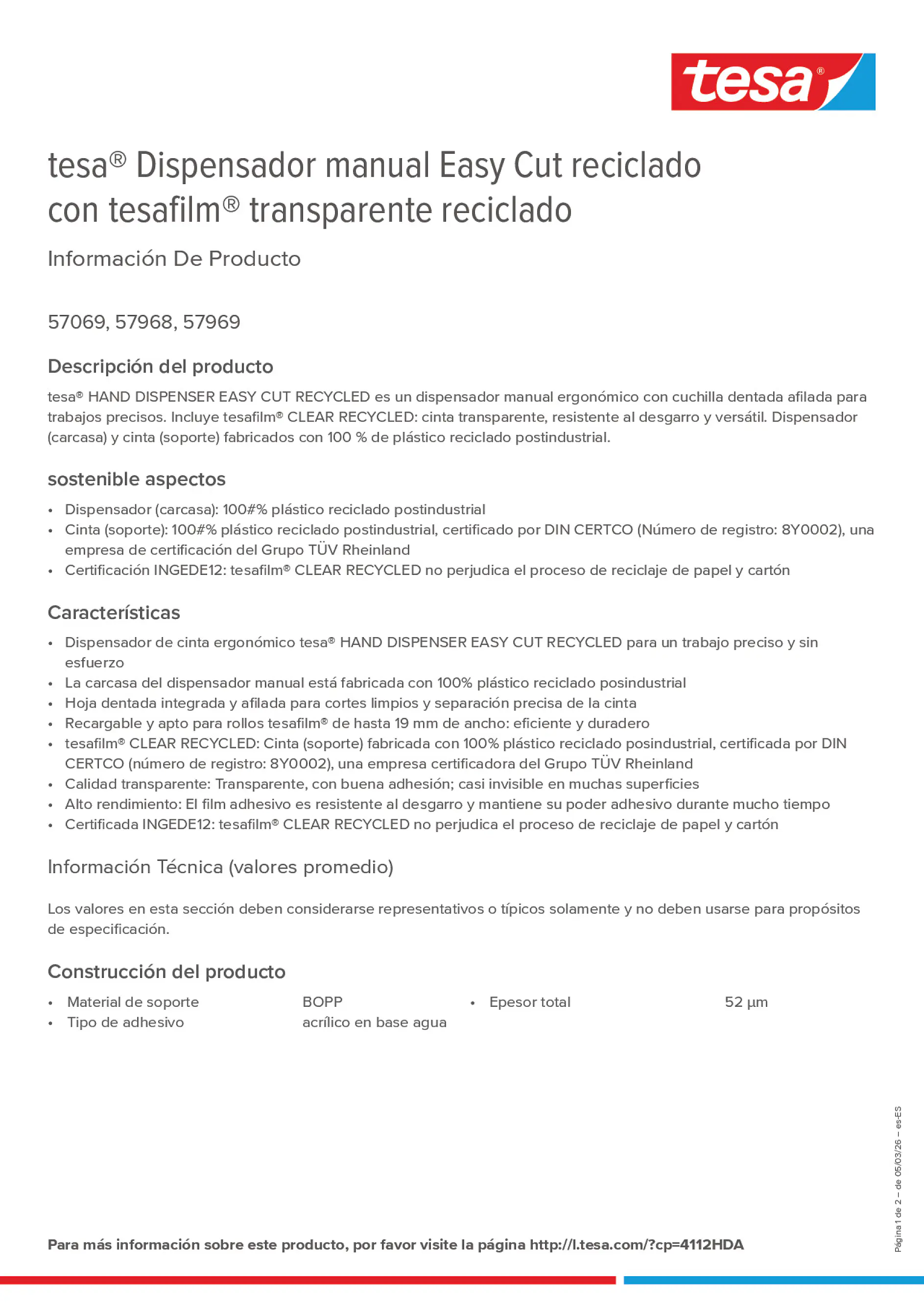 Product information_tesa® 4112HDA_es-ES