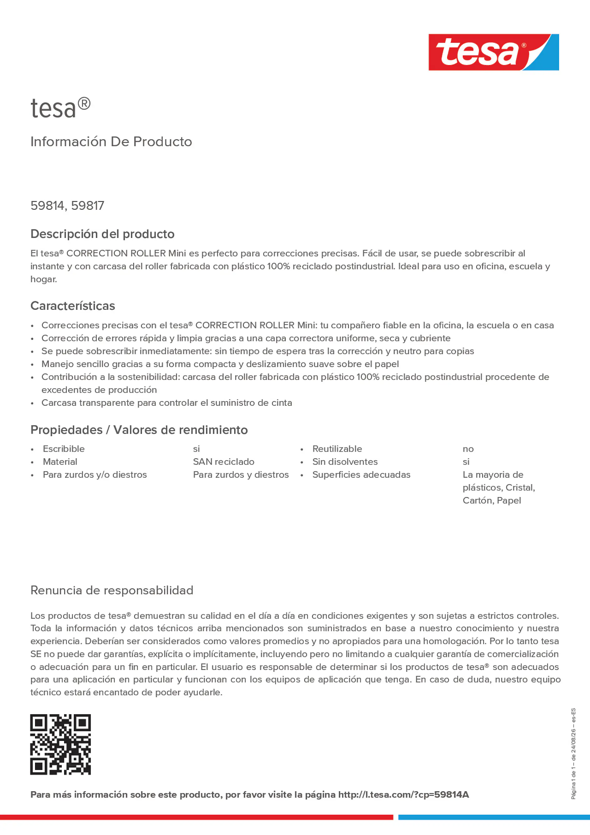 Product information_tesa® 59814A_es-ES