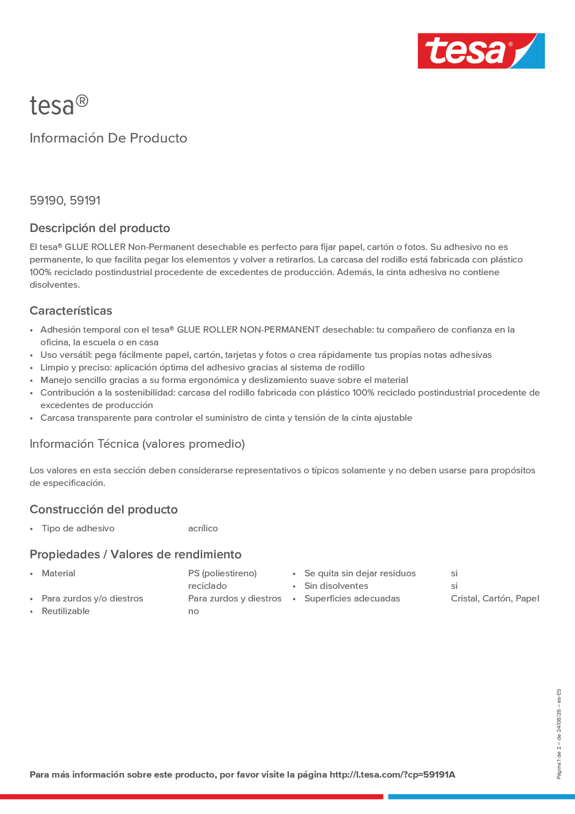 Product information_tesa® 59191A_es-ES