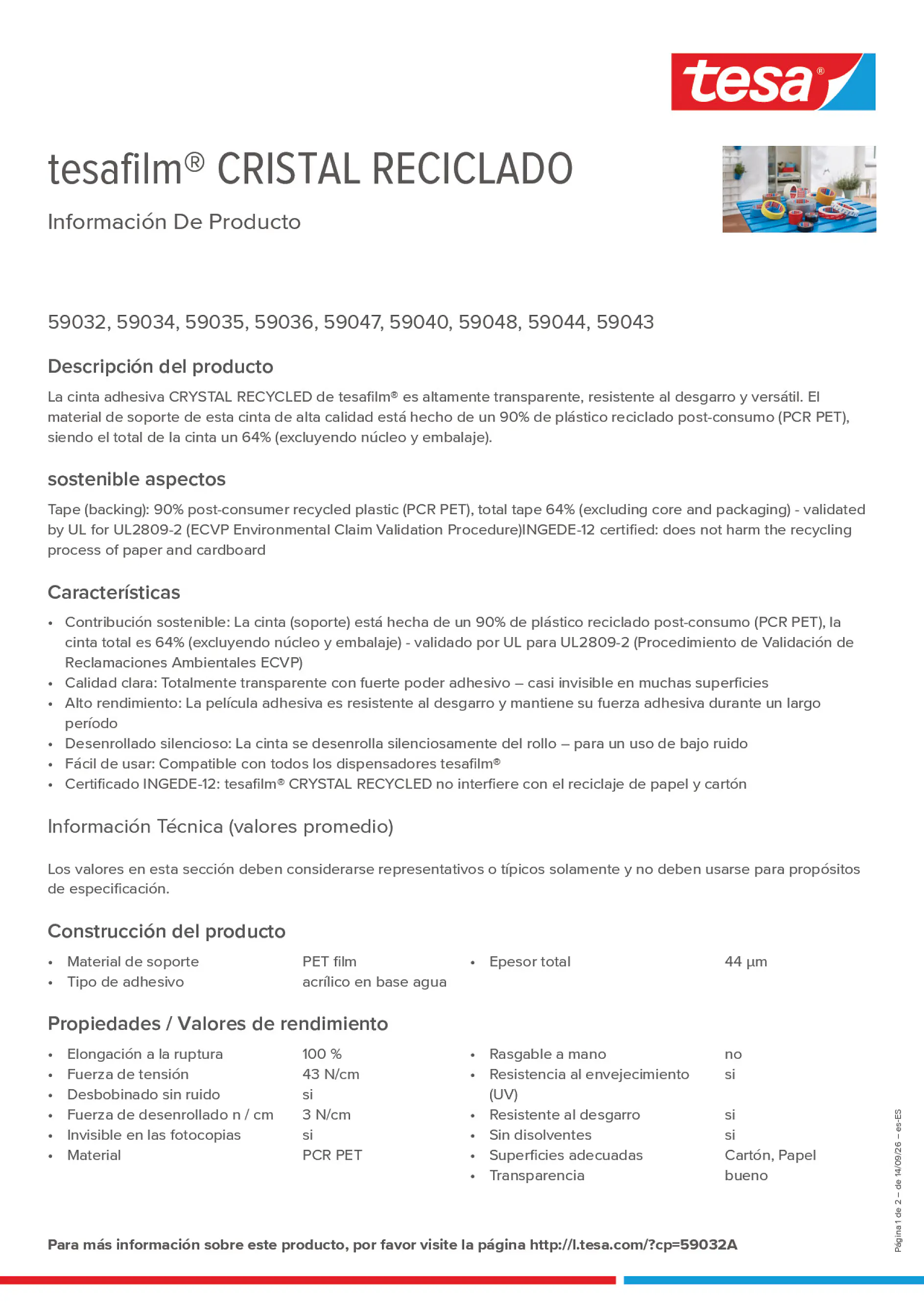Product information_tesafilm® 59032A_es-ES