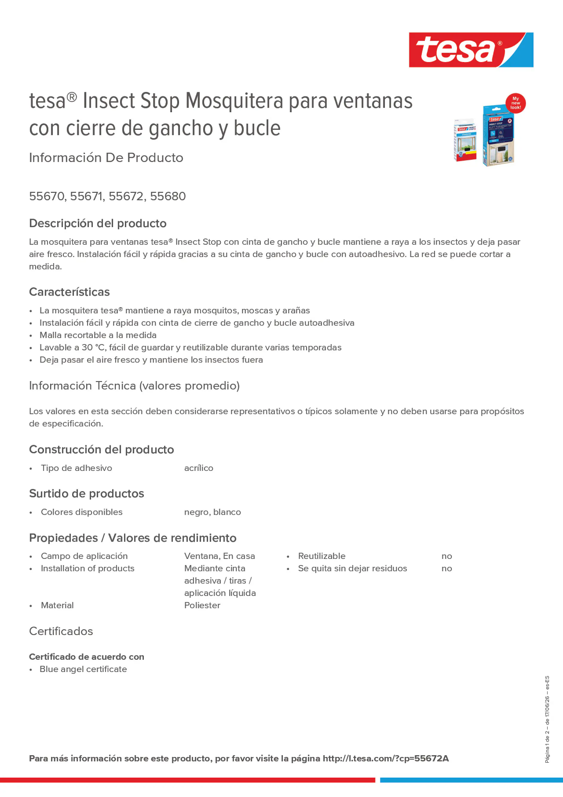Product information_tesa® 55672A_es-ES