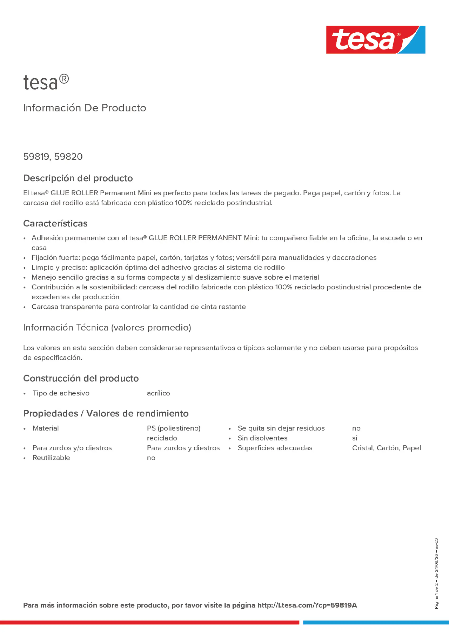 Product information_tesa® 59819A_es-ES