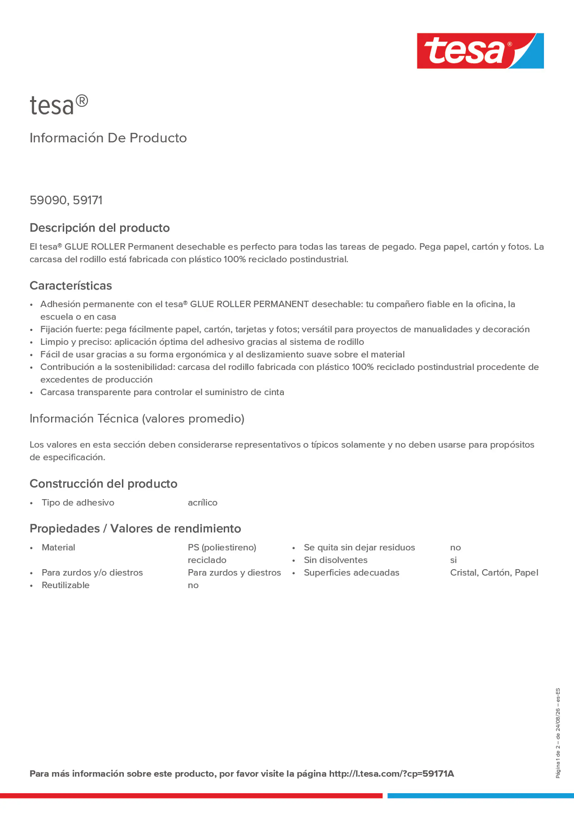 Product information_tesa® 59171A_es-ES