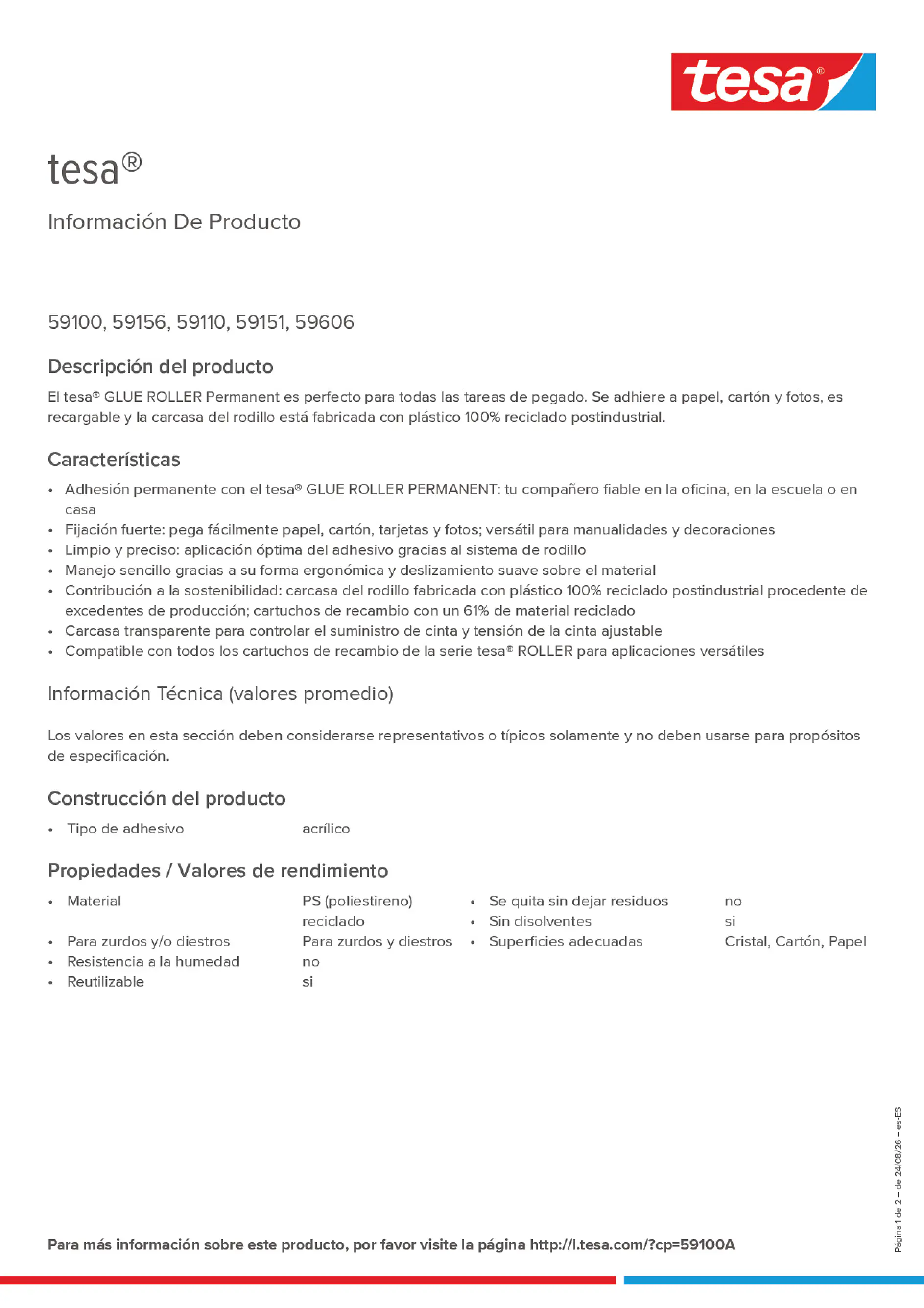 Product information_tesa® 59100A_es-ES