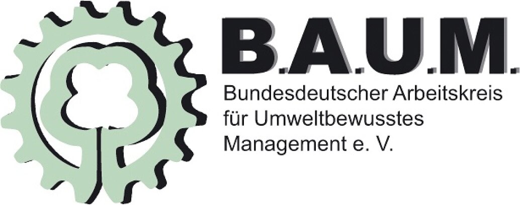 Logo: BAUM BAUM: Bundesdeutscher Arbeitskreis Umweltbewusstes Management e.V.