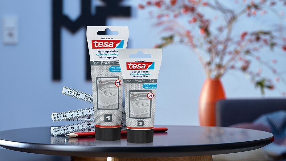 How to use tesa® Mounting Glue for Wallpaper & Plaster 10kg/cm2. How to use tesa® Mounting Glue for Wallpaper & Plaster 10kg/cm2.