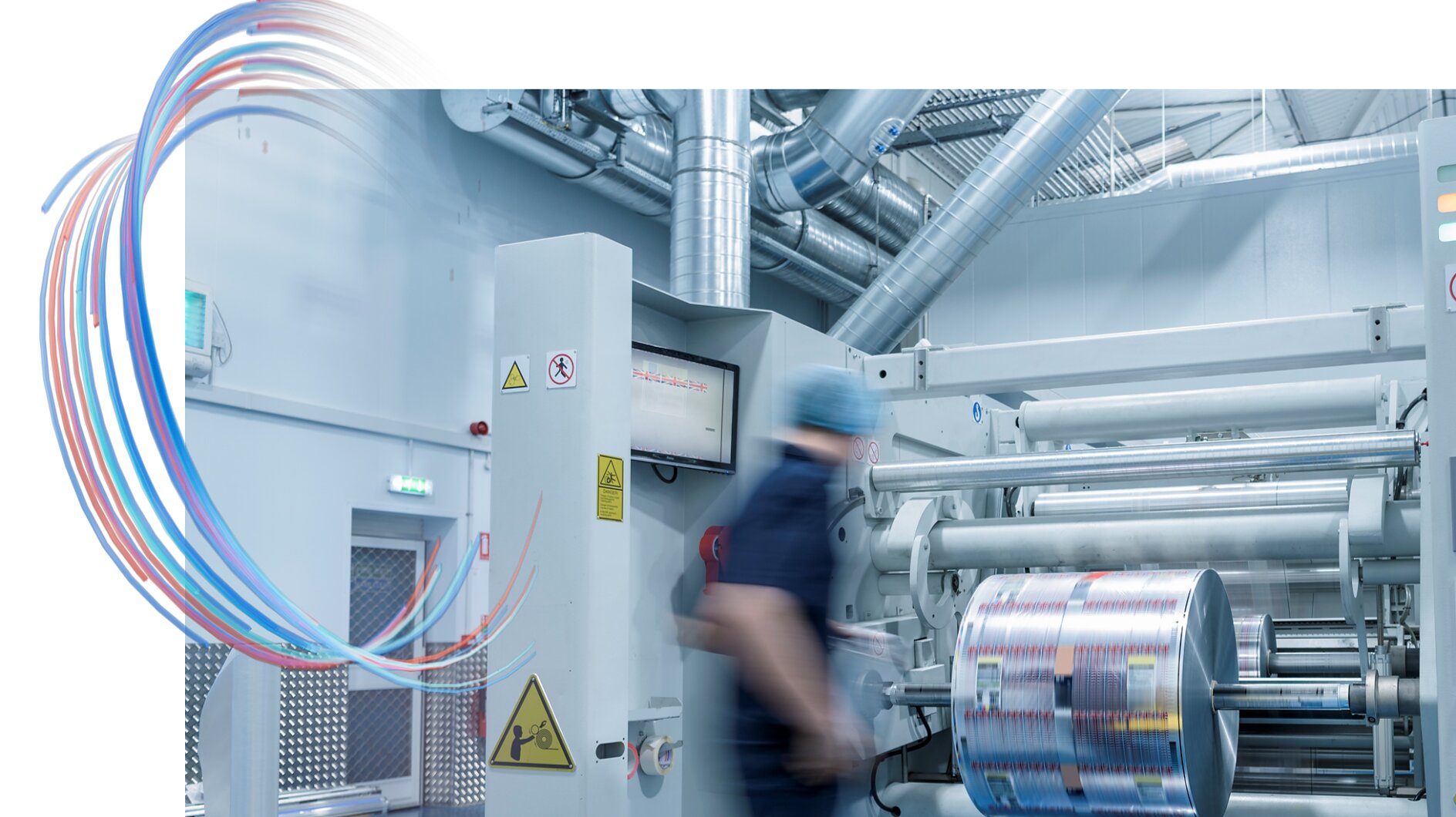Fast flexo machine efficiency icon