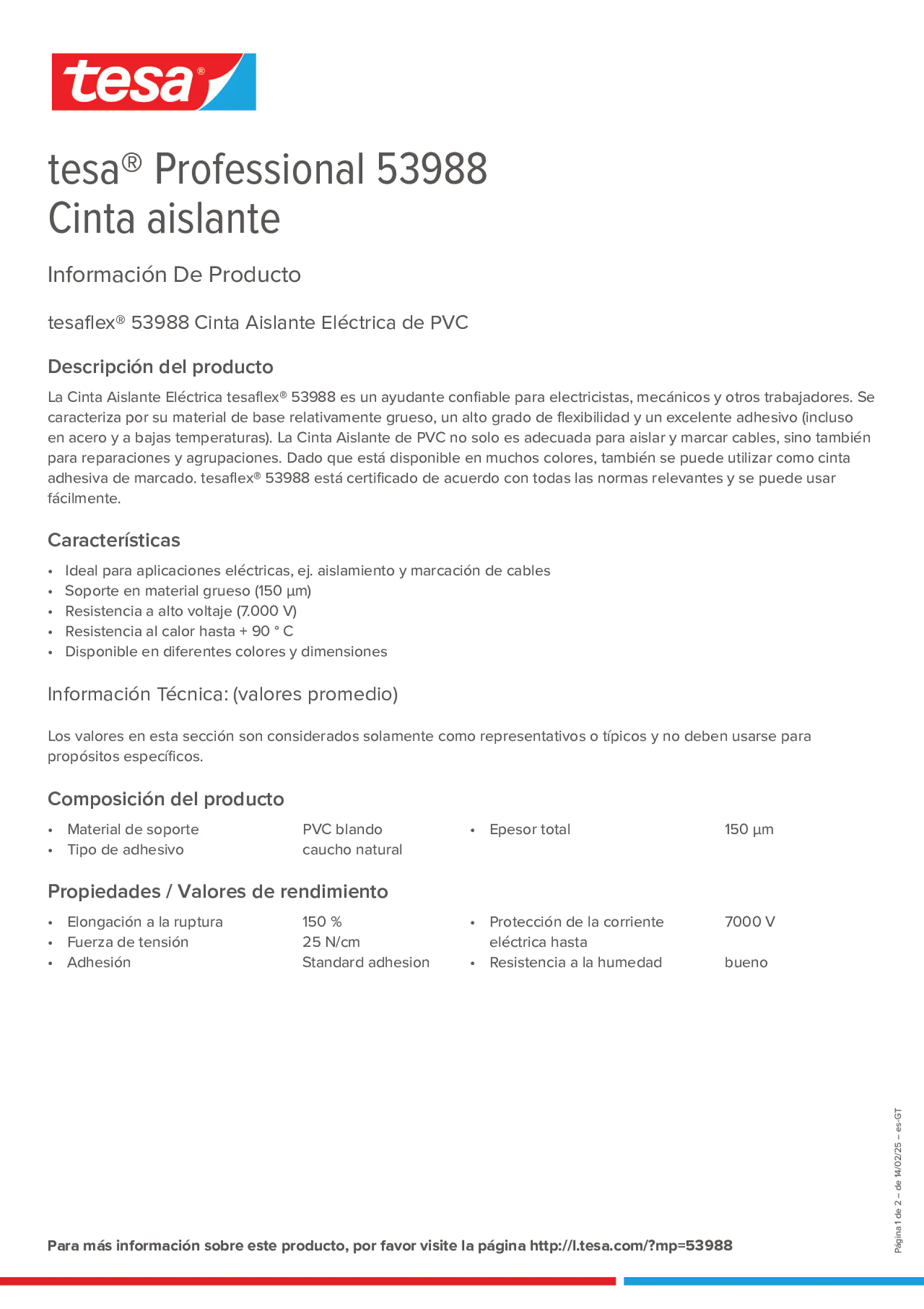 Product information_tesa® Professional 53988_es-GT