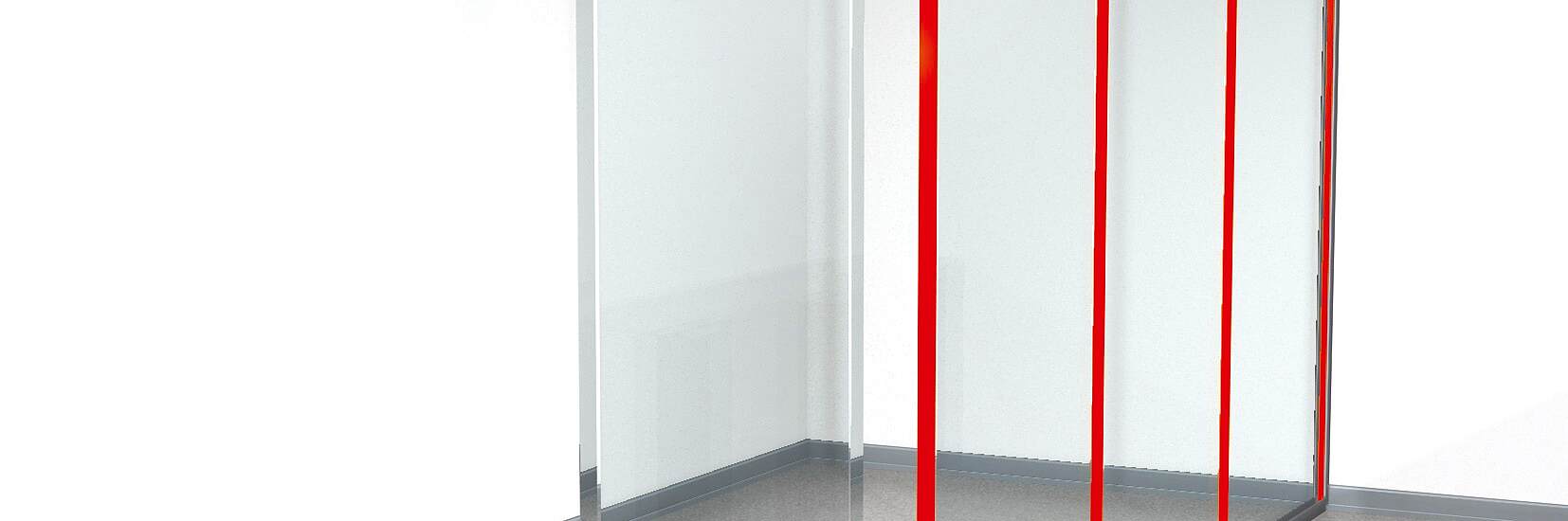 Soluciones de cinta adhesiva para paredes divisorias en oficinas