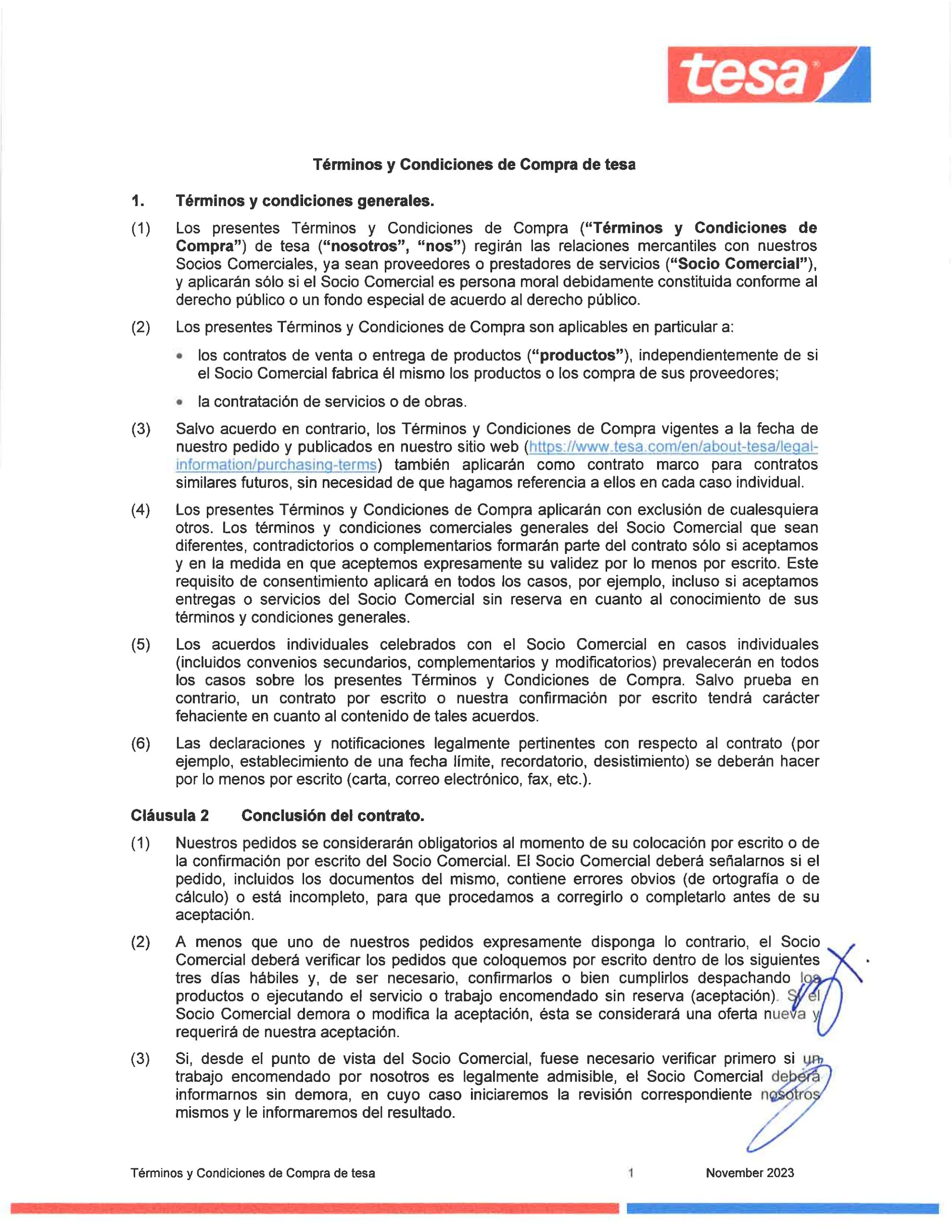 Términos y Condiciones de Compra - ESP VF2 Nov 2023 Términos y Condiciones de Compra - ESP VF2 Nov 2023