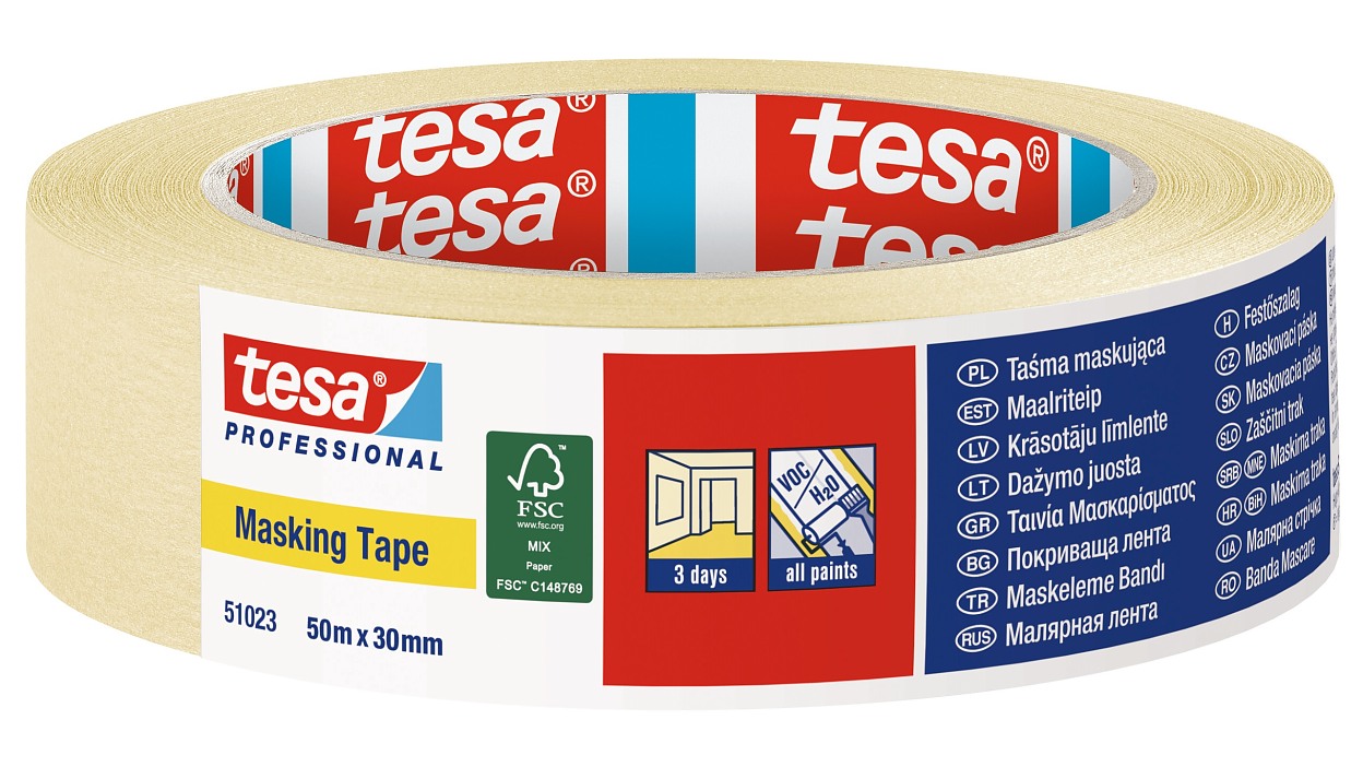 [en-en] tesa professional masking, General Purpose Paper, 50mx30mm, LI402, FSC label