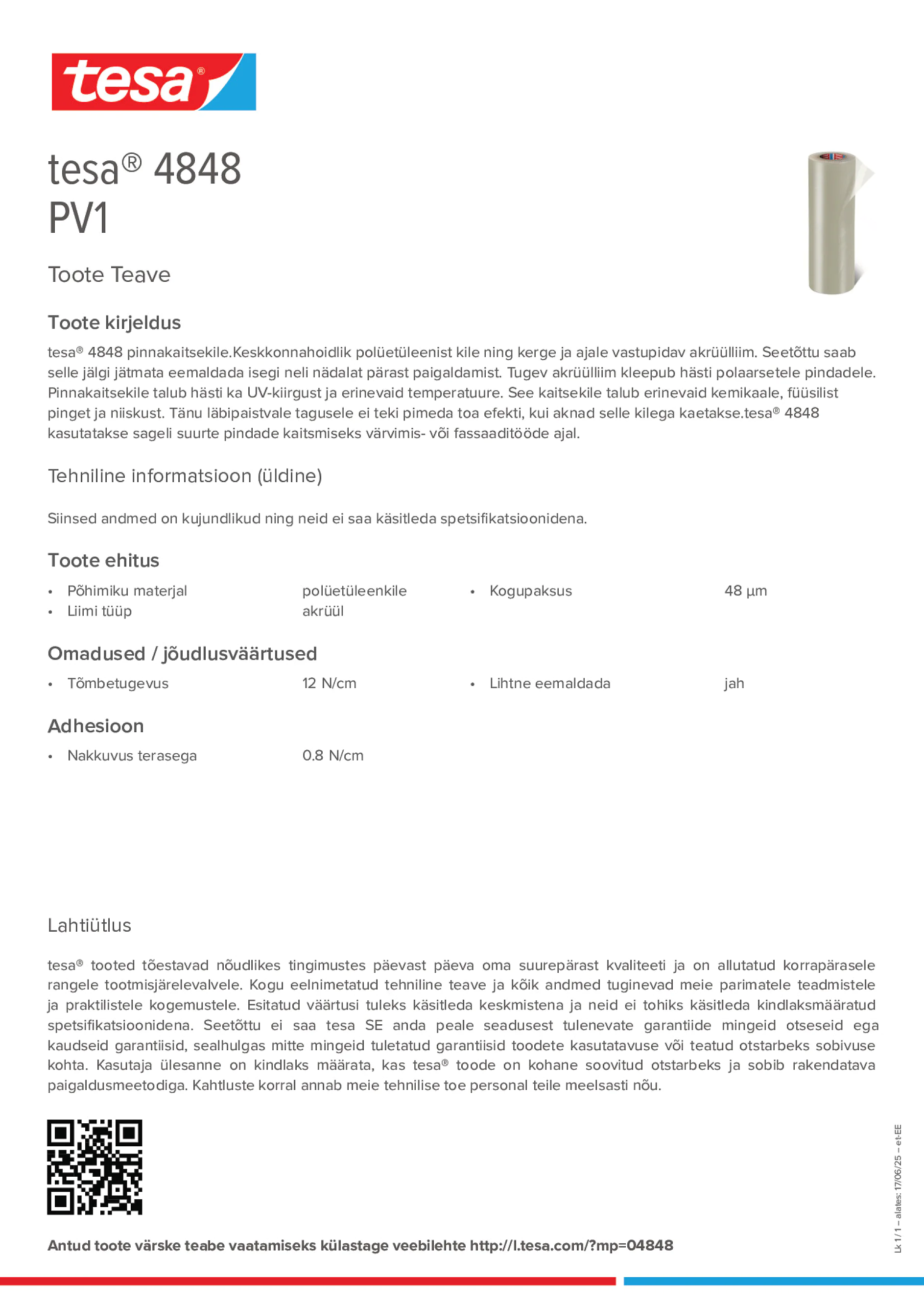 Product information_tesa® 4848_et-EE