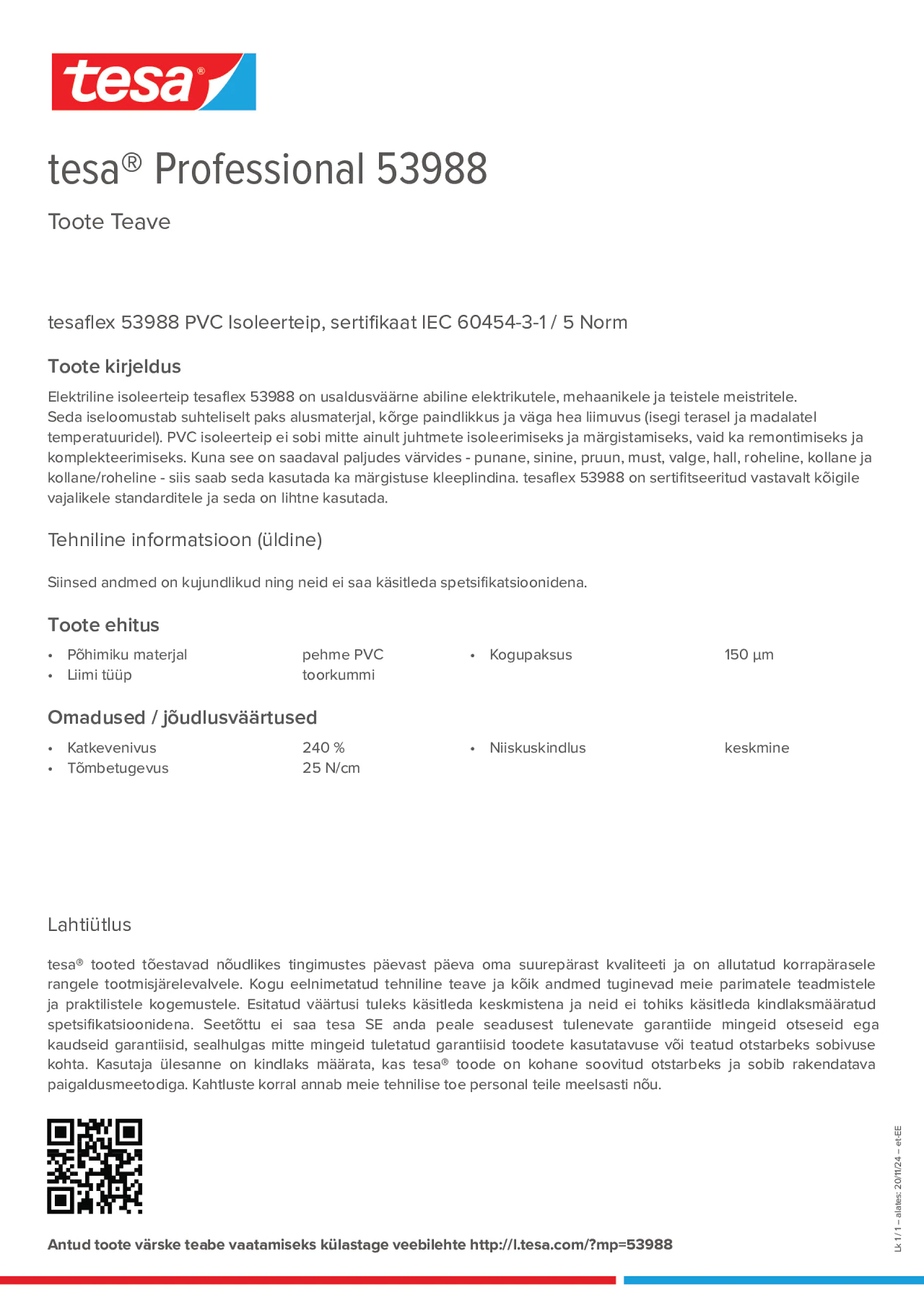 Product information_tesa® Professional 53988_et-EE