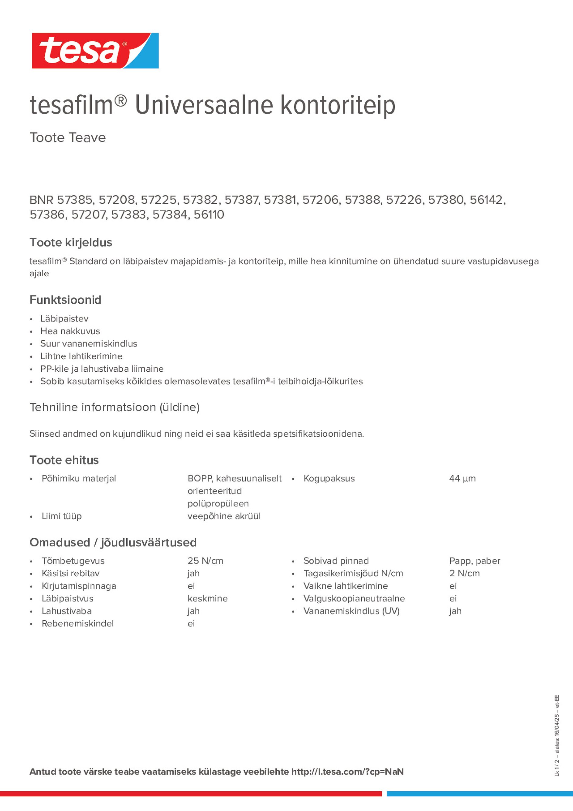 Product information_tesafilm® 57226_et-EE