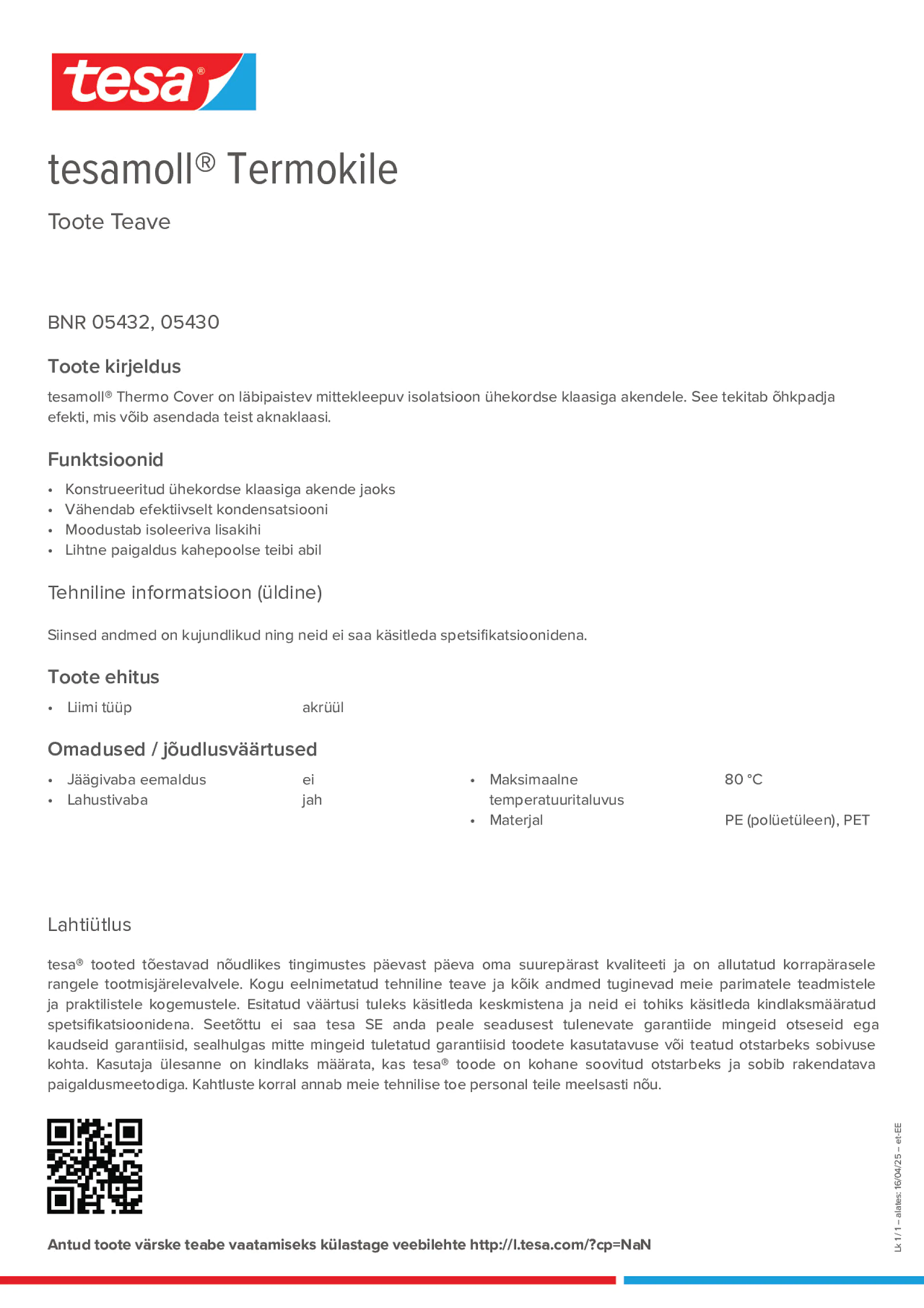 Product information_tesamoll® 5430_et-EE
