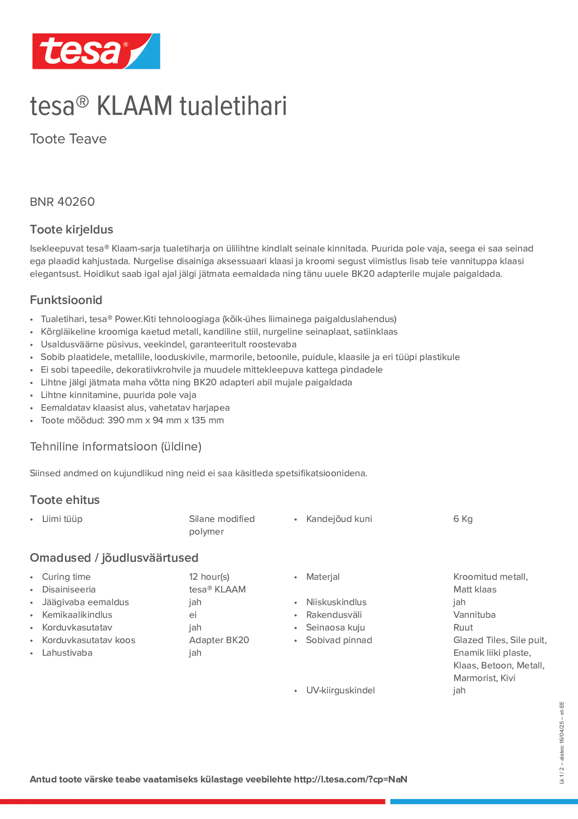 Product information_tesa® 40260_et-EE