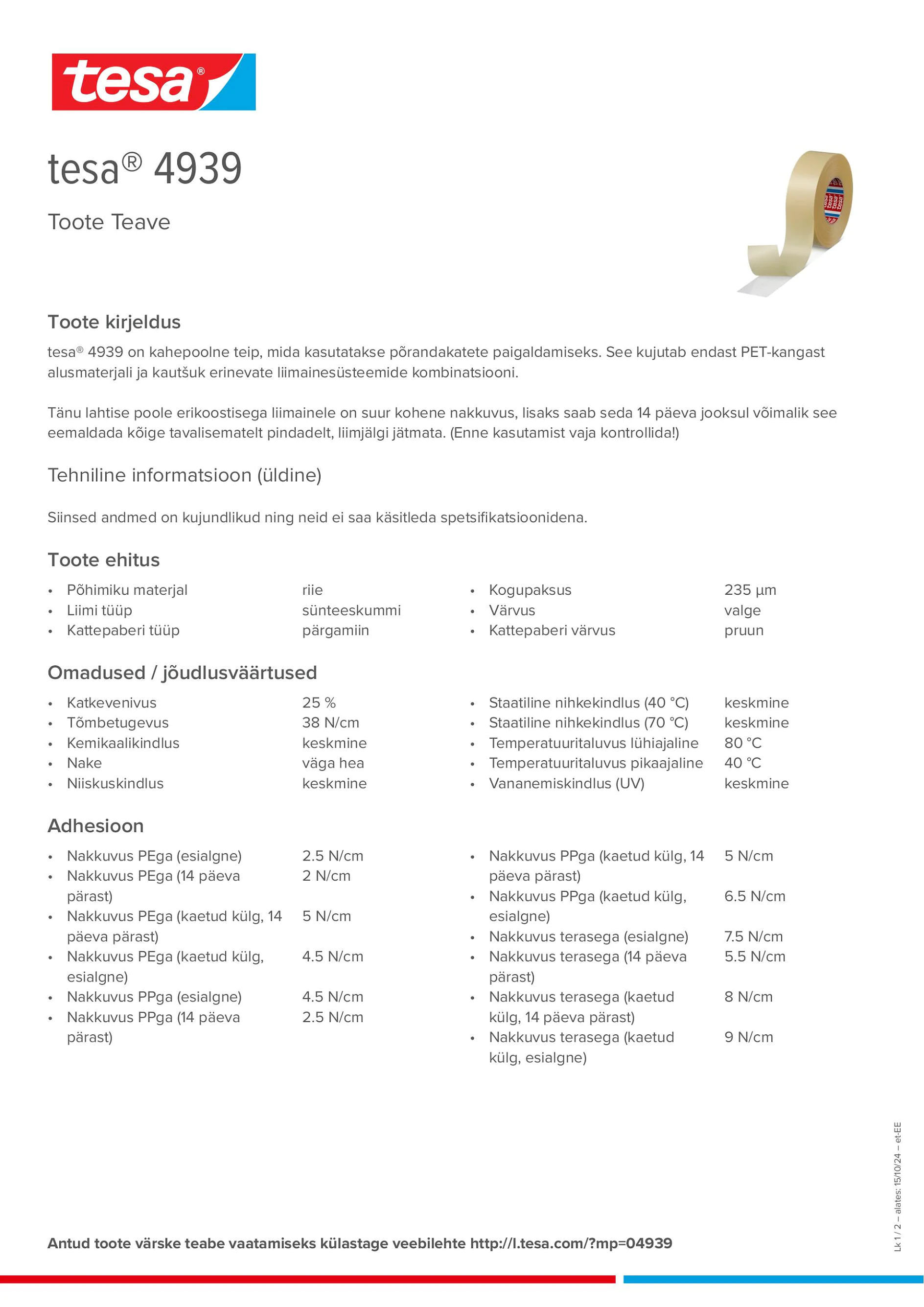 Product information_tesa® 4939_et-EE