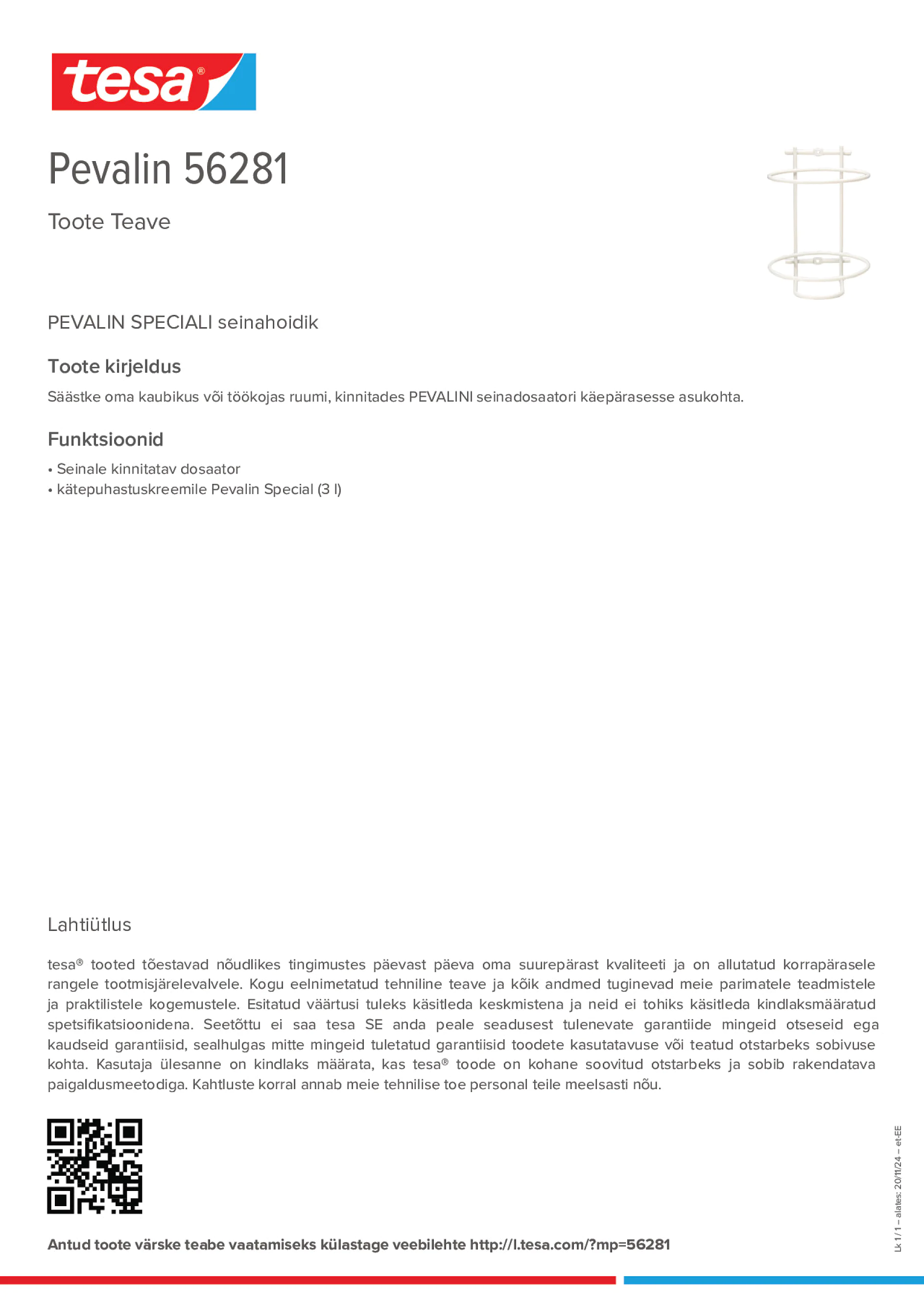 Product information_Pevalin 56281_et-EE