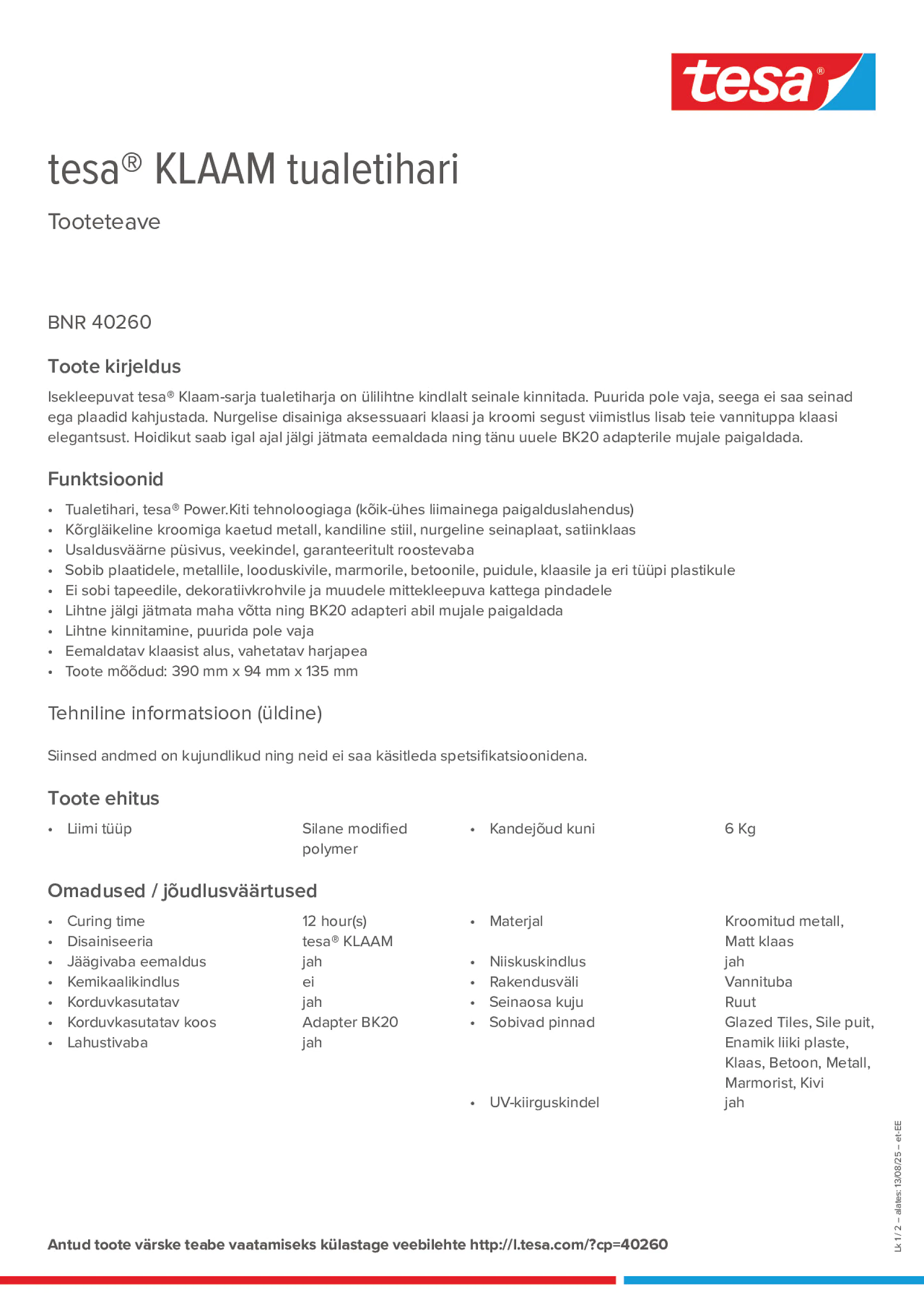 Product information_tesa® 40260_et-EE