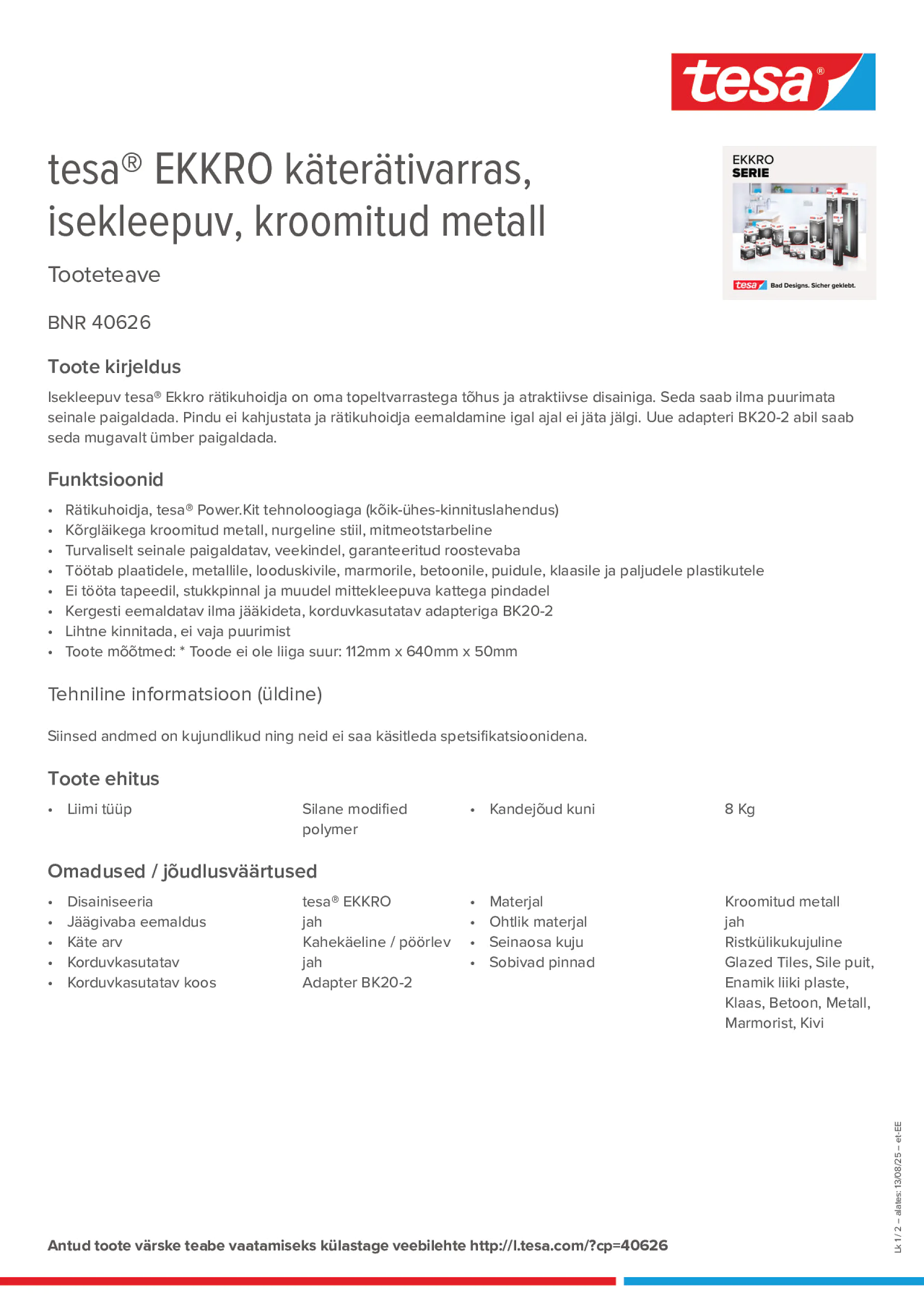 Product information_tesa® 40626_et-EE