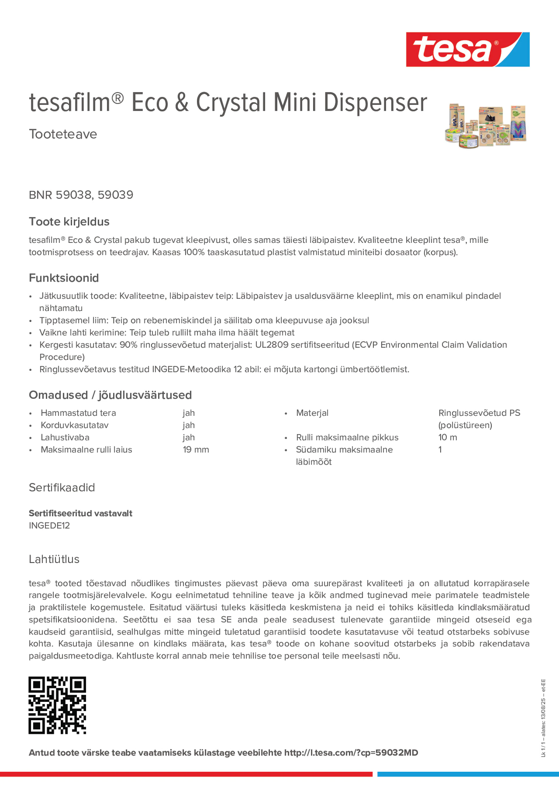 Product information_tesafilm® 59038_et-EE