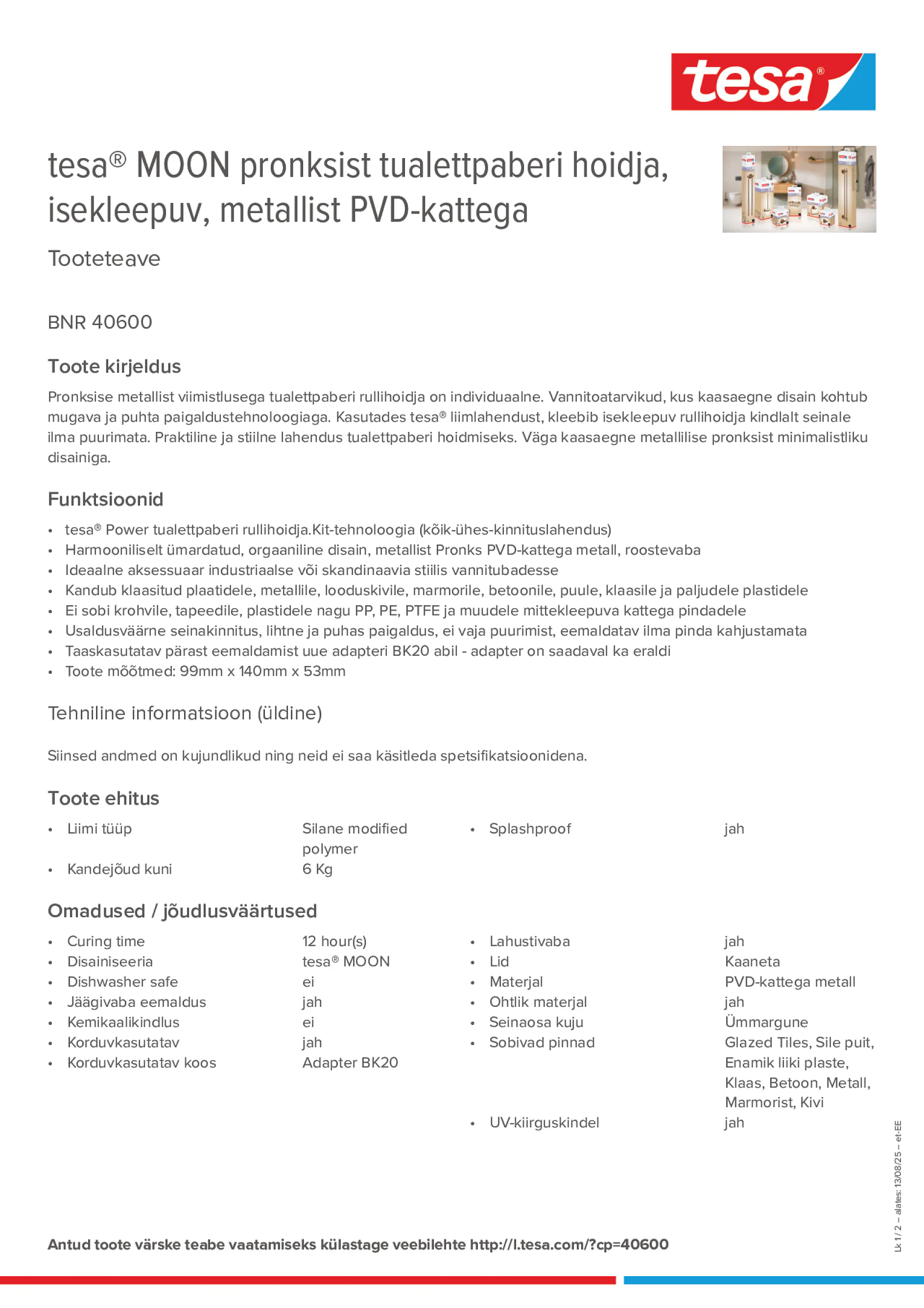 Product information_tesa® 40600_et-EE