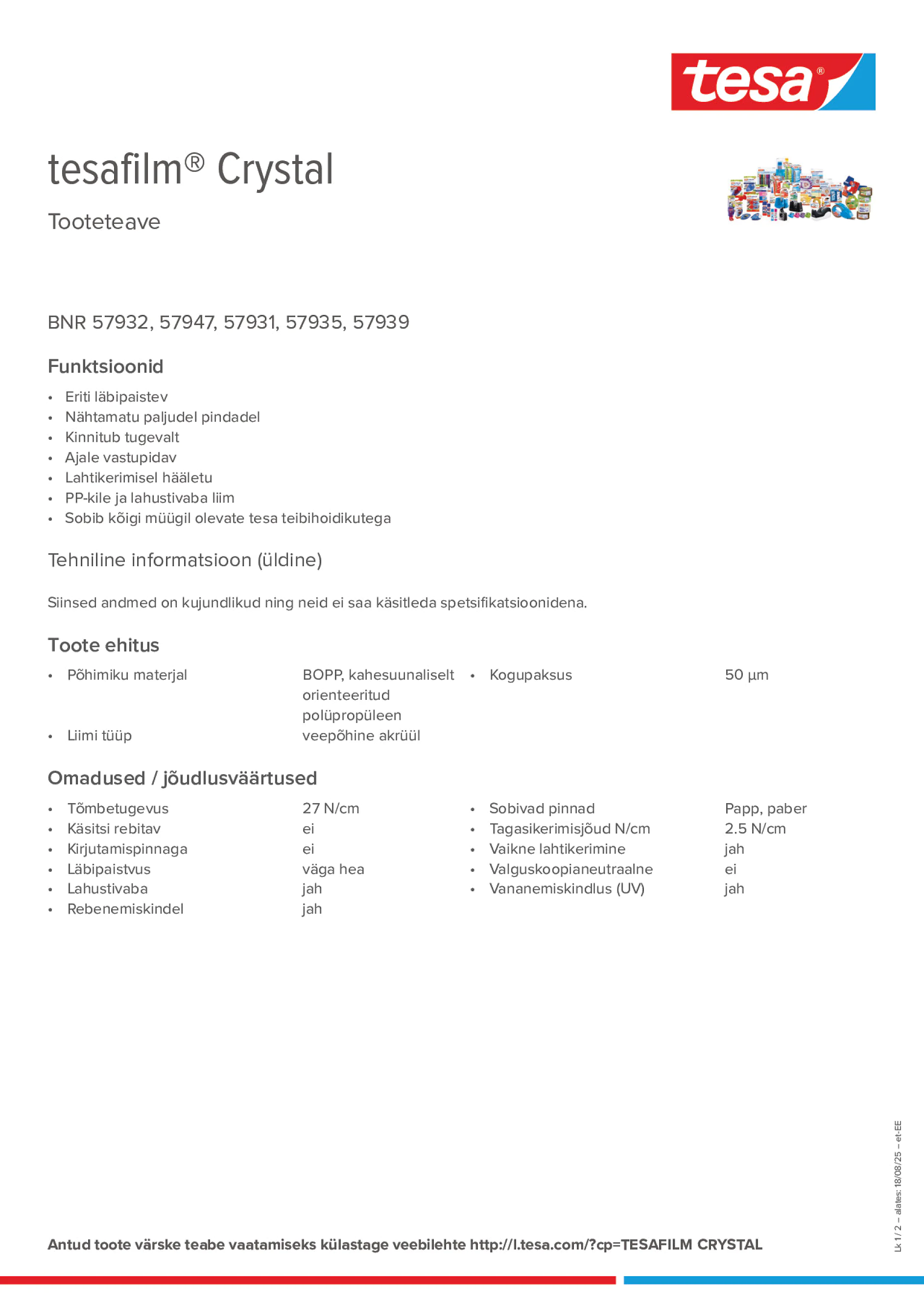 Product information_tesafilm® 57928_et-EE
