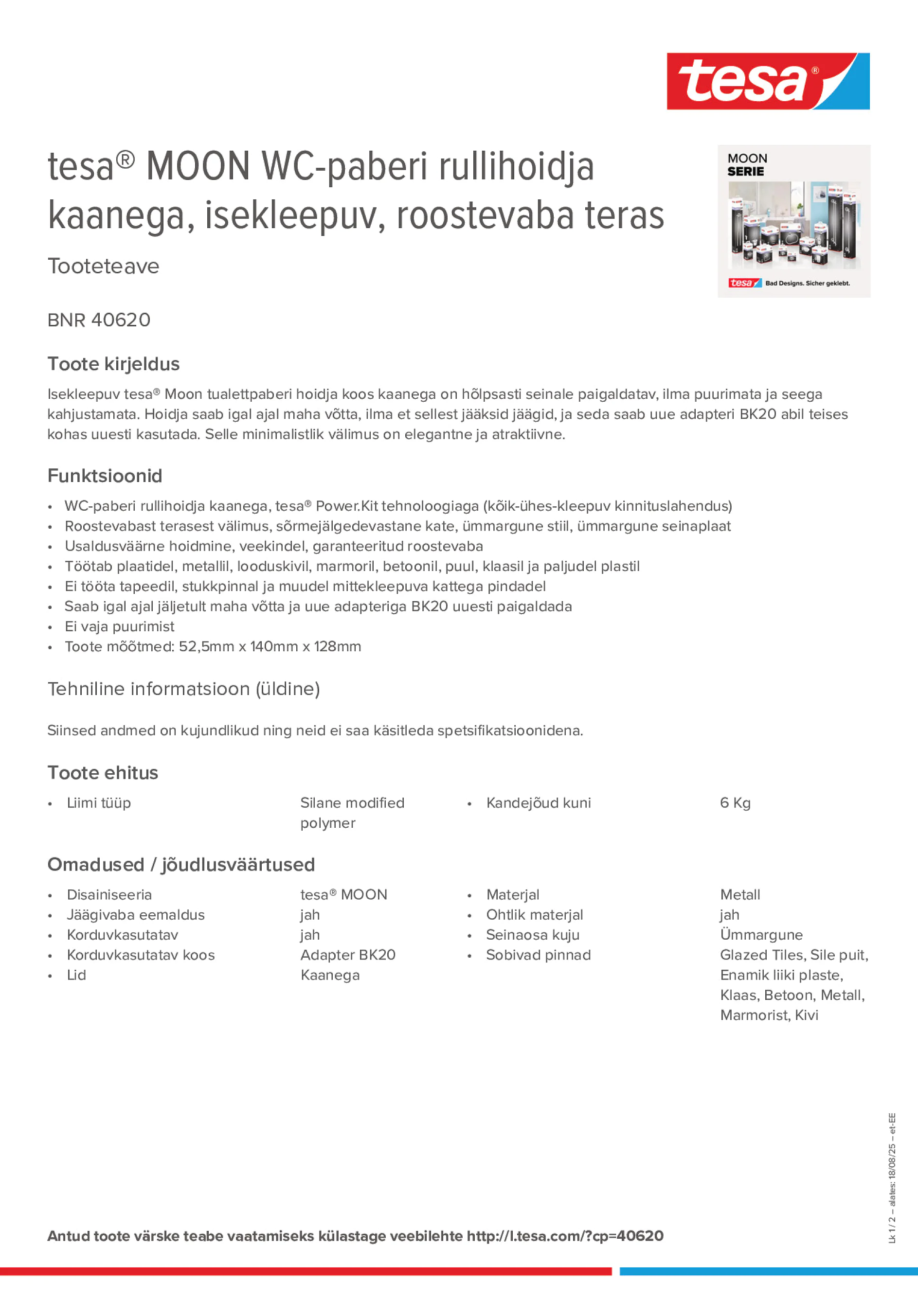Product information_tesa® 40620_et-EE