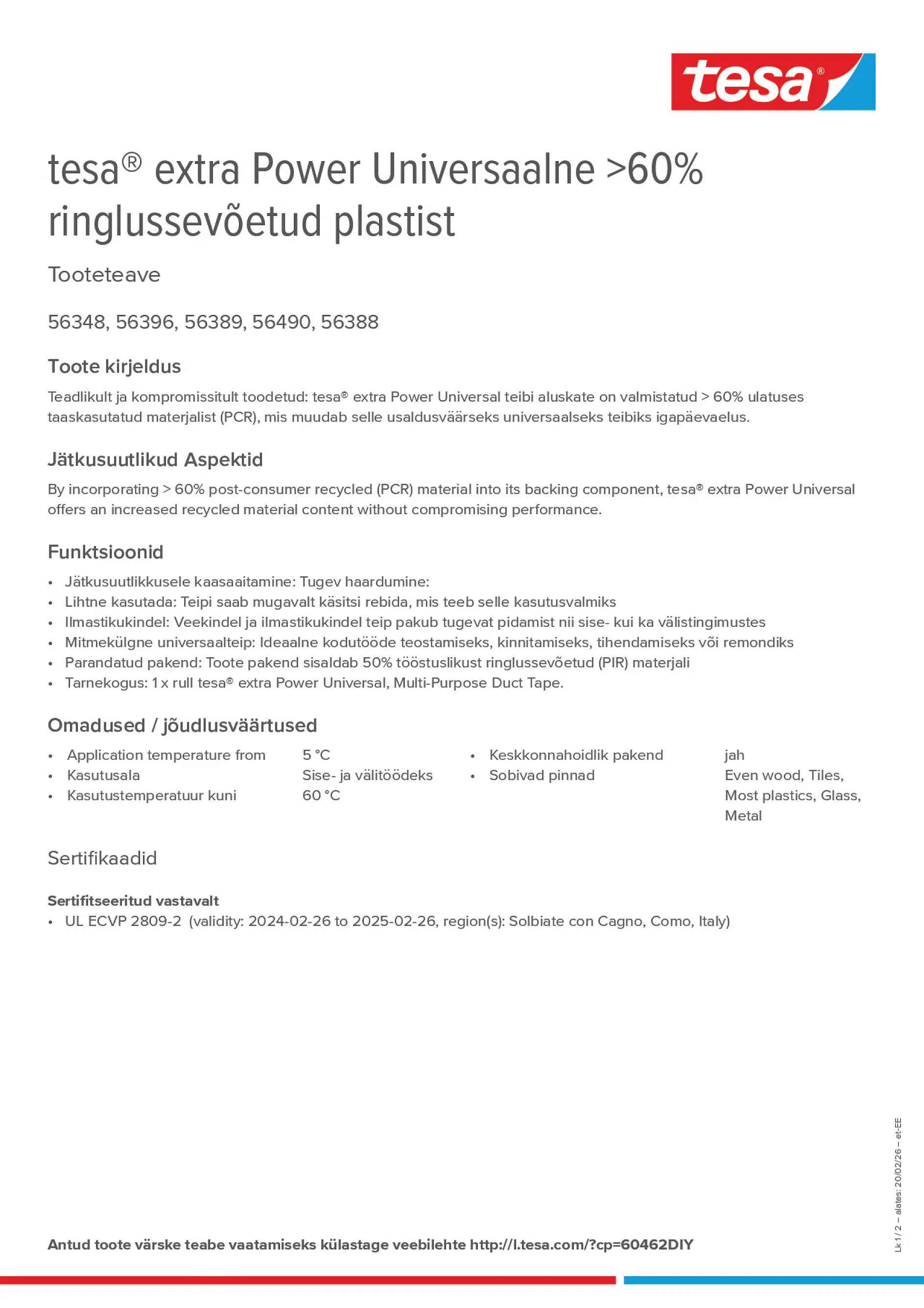 Product information_tesa® extra Power 60462DIY_et-EE